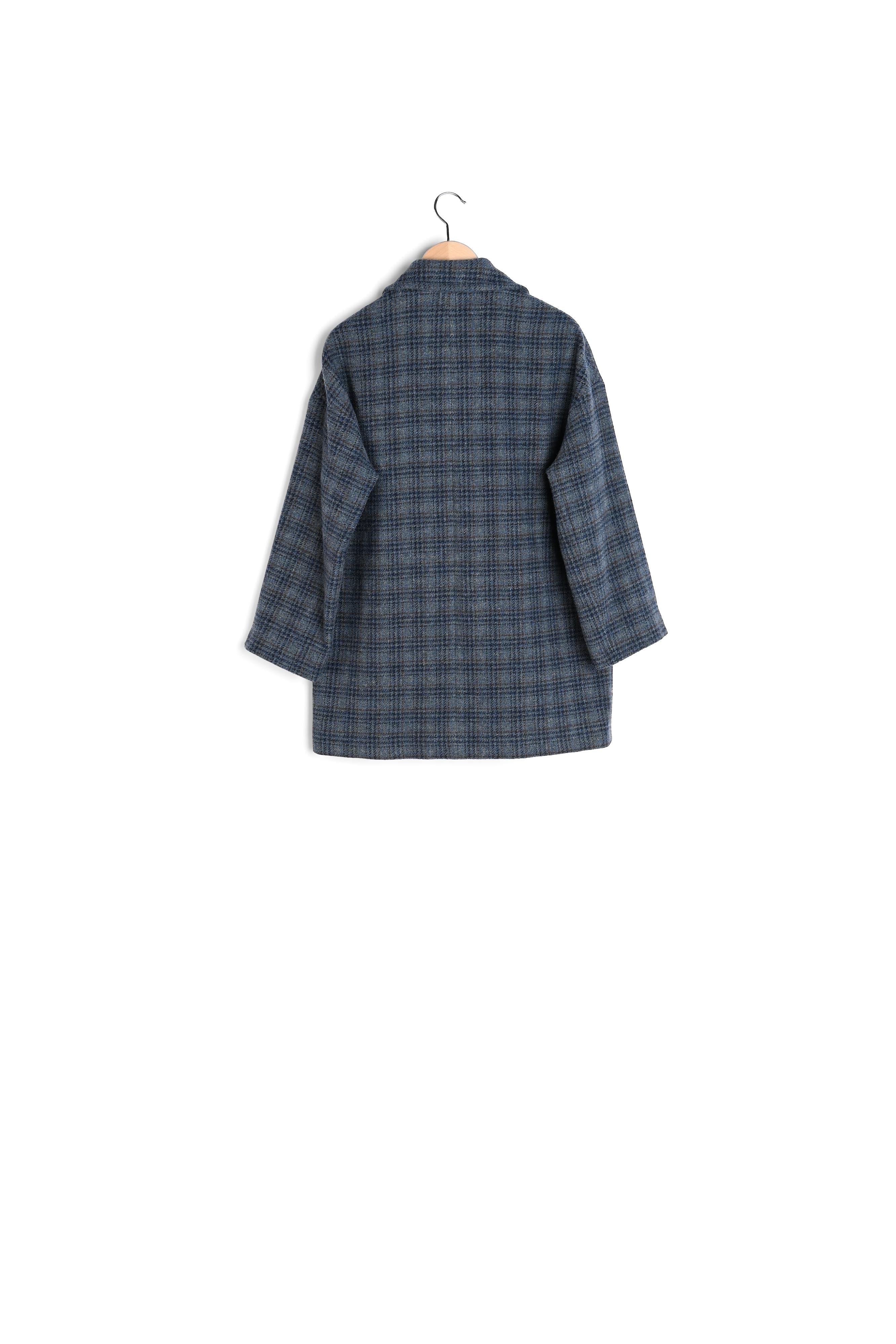 Manteau croisé à carreaux - SOLANGE Faume - seconde main