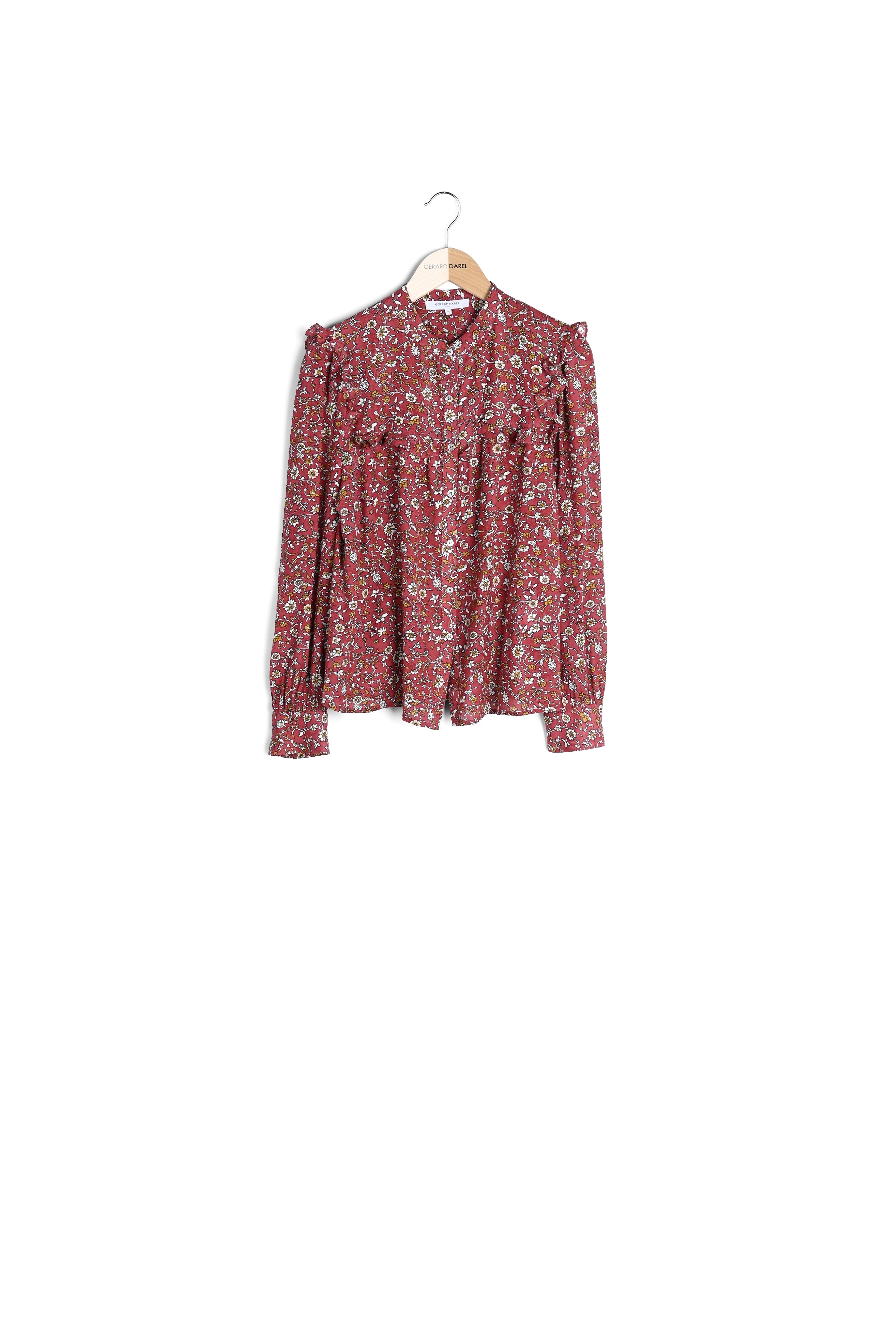 CASEY - Chemise fleurie et détails volantés Faume - seconde main