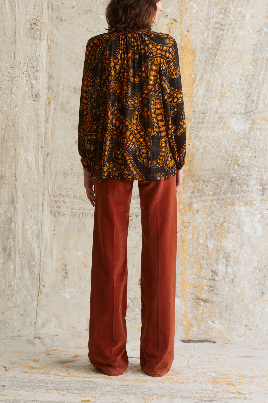 Chemise imprimé 1970s - CLOANE Faume - seconde main