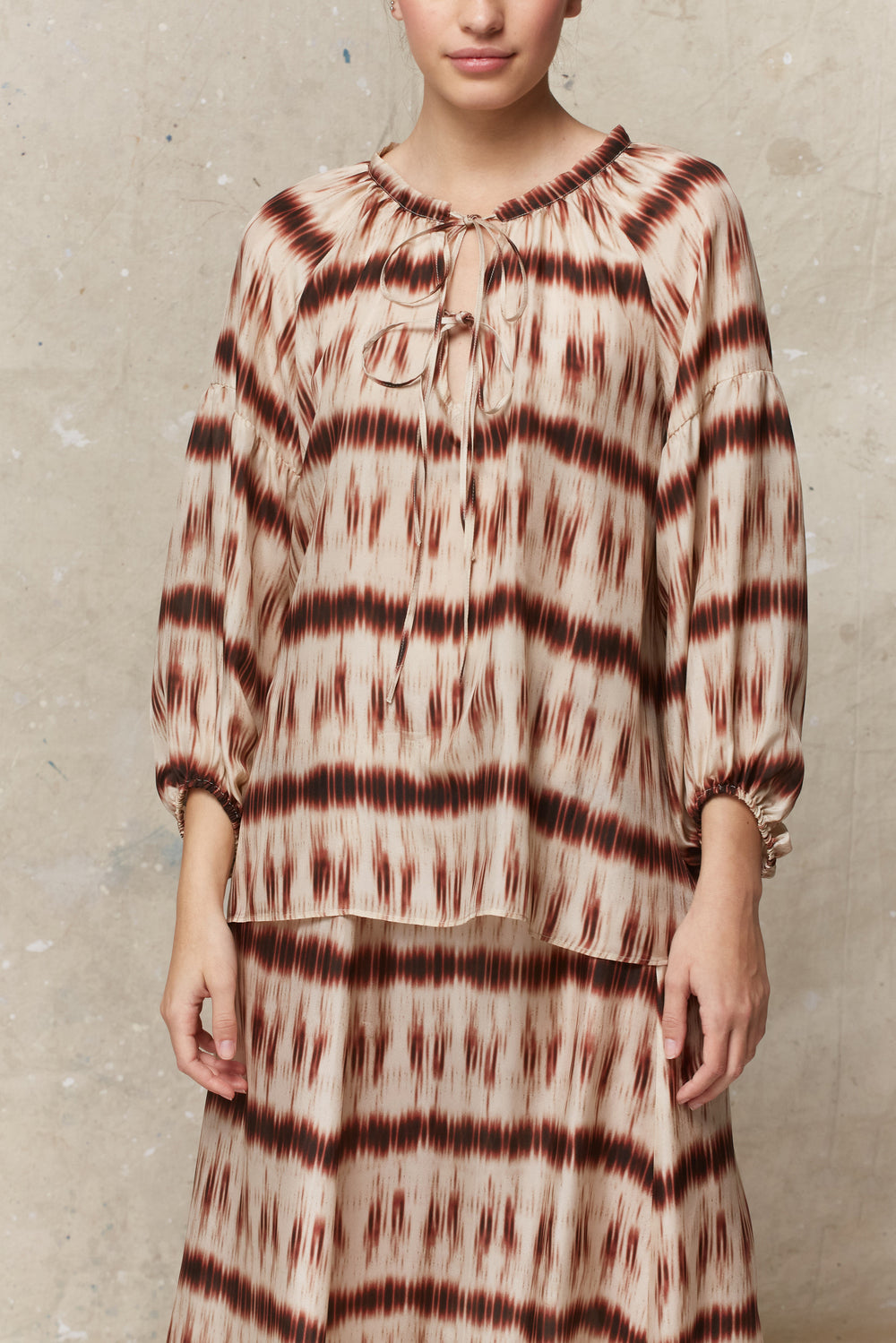 Blouse en soie imprimée - ESTHER Faume - seconde main