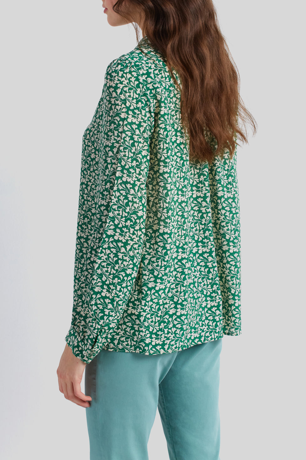 Chemise à motif floral et smocks - CERISE Faume - seconde main