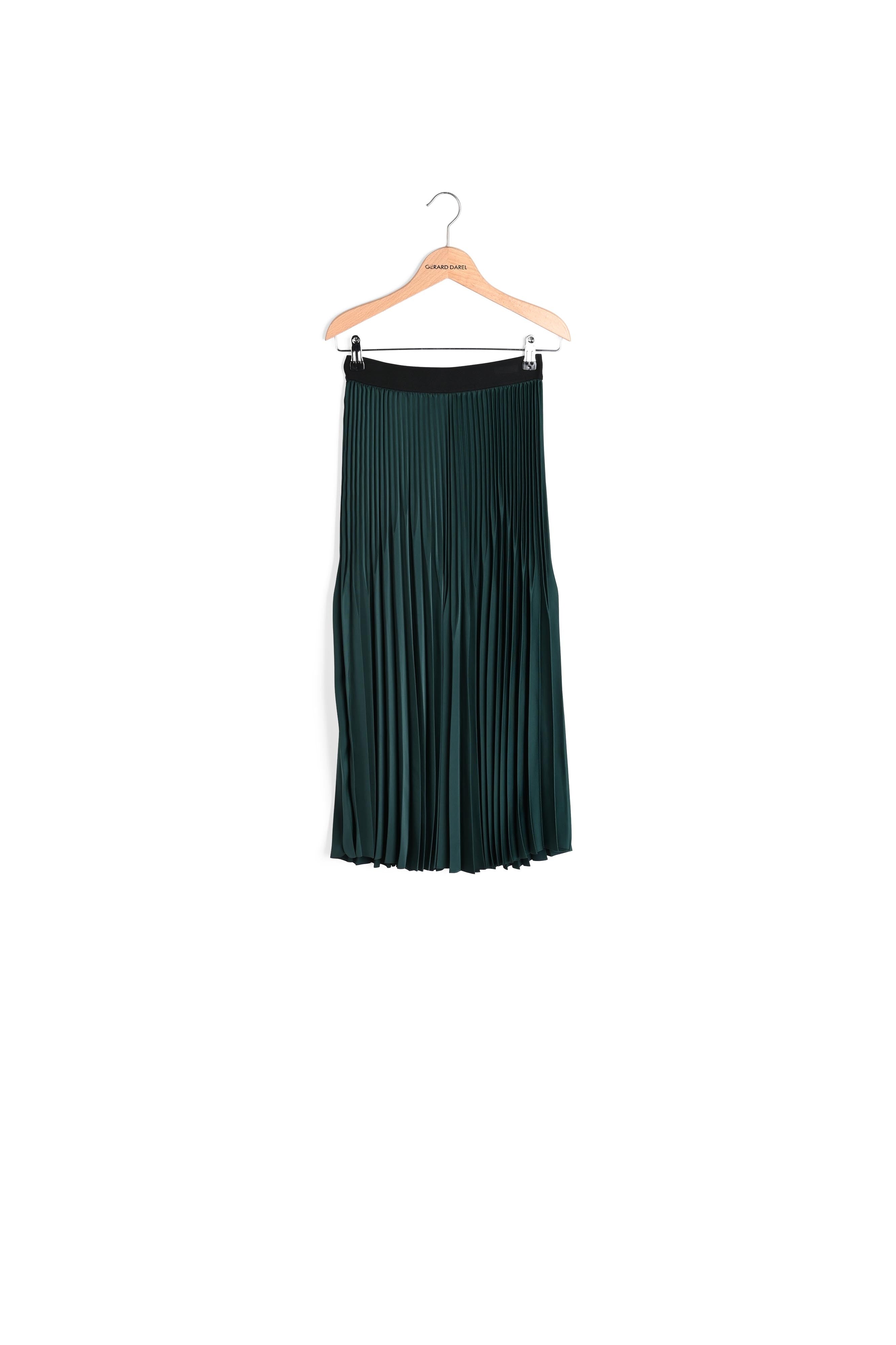 Jupe mi-longue plissée soleil - BRUNE Faume - seconde main