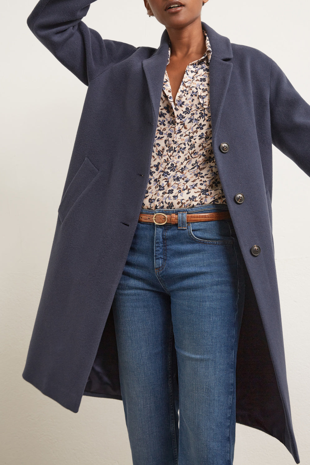 Sim - Manteau en laine vierge et cachemire Faume - seconde main