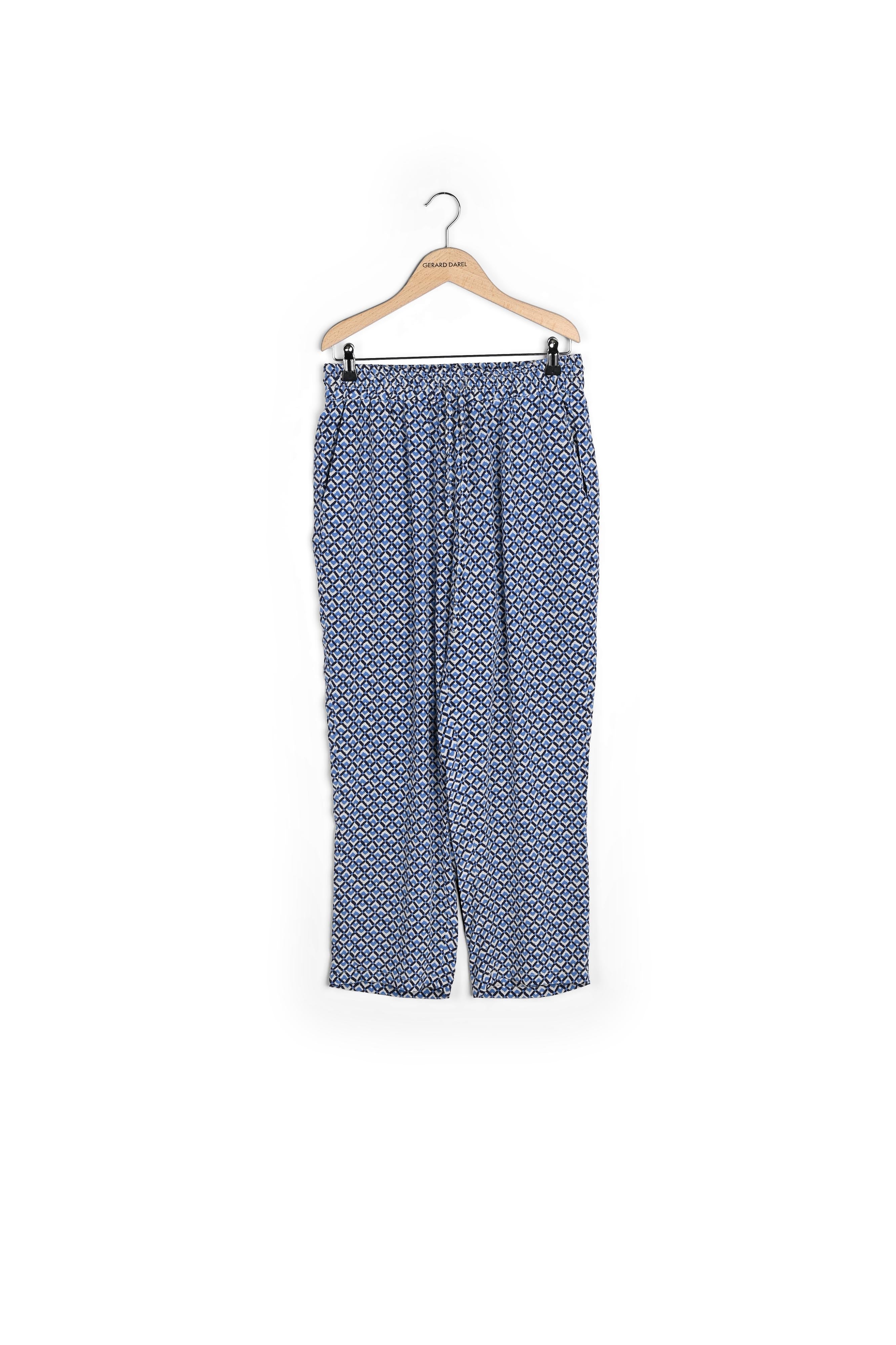Pantalon en soie à motif - EMMA Faume - seconde main