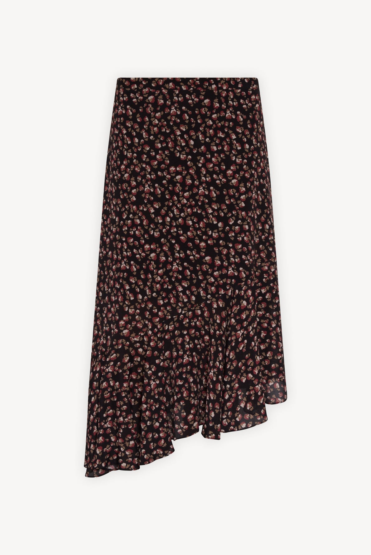 TEVA - Jupe asymétrique en mousseline imprimée Faume - seconde main