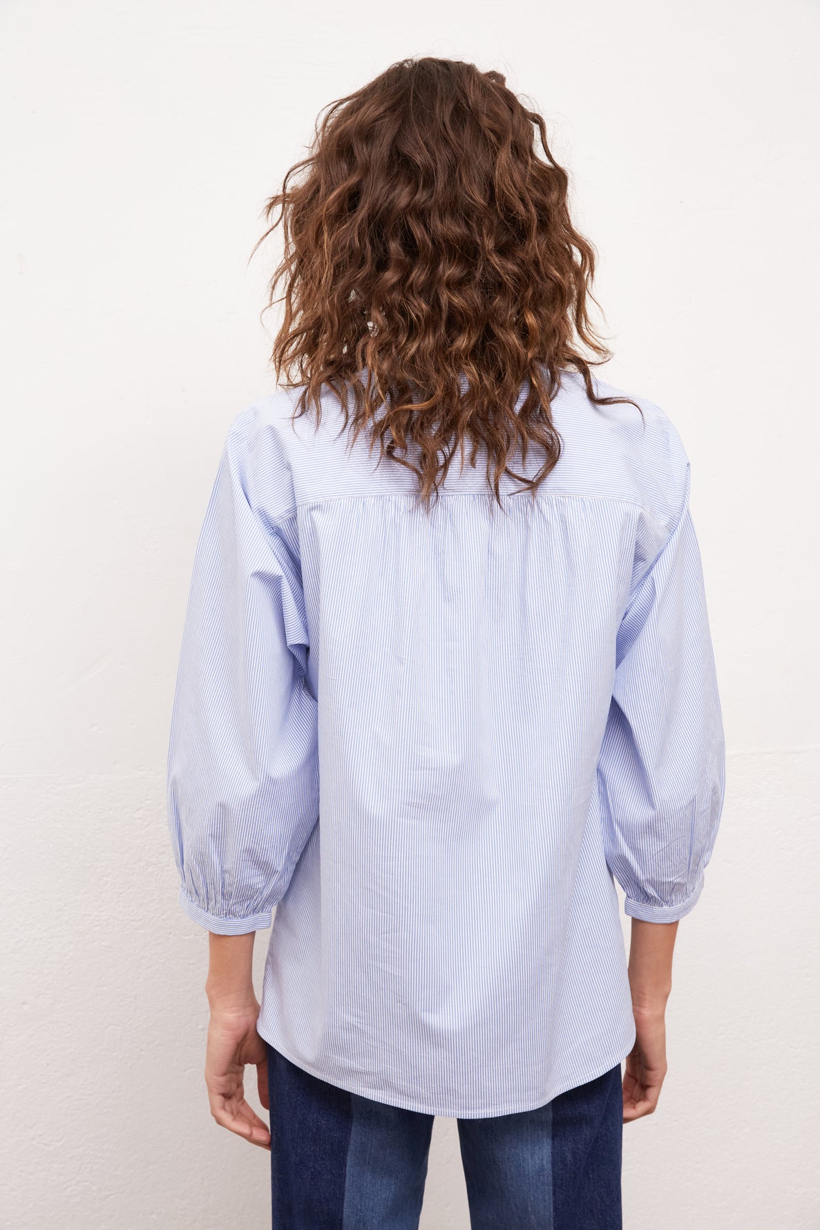 NATTALINA - Blouse en coton avec broderies Faume - seconde main