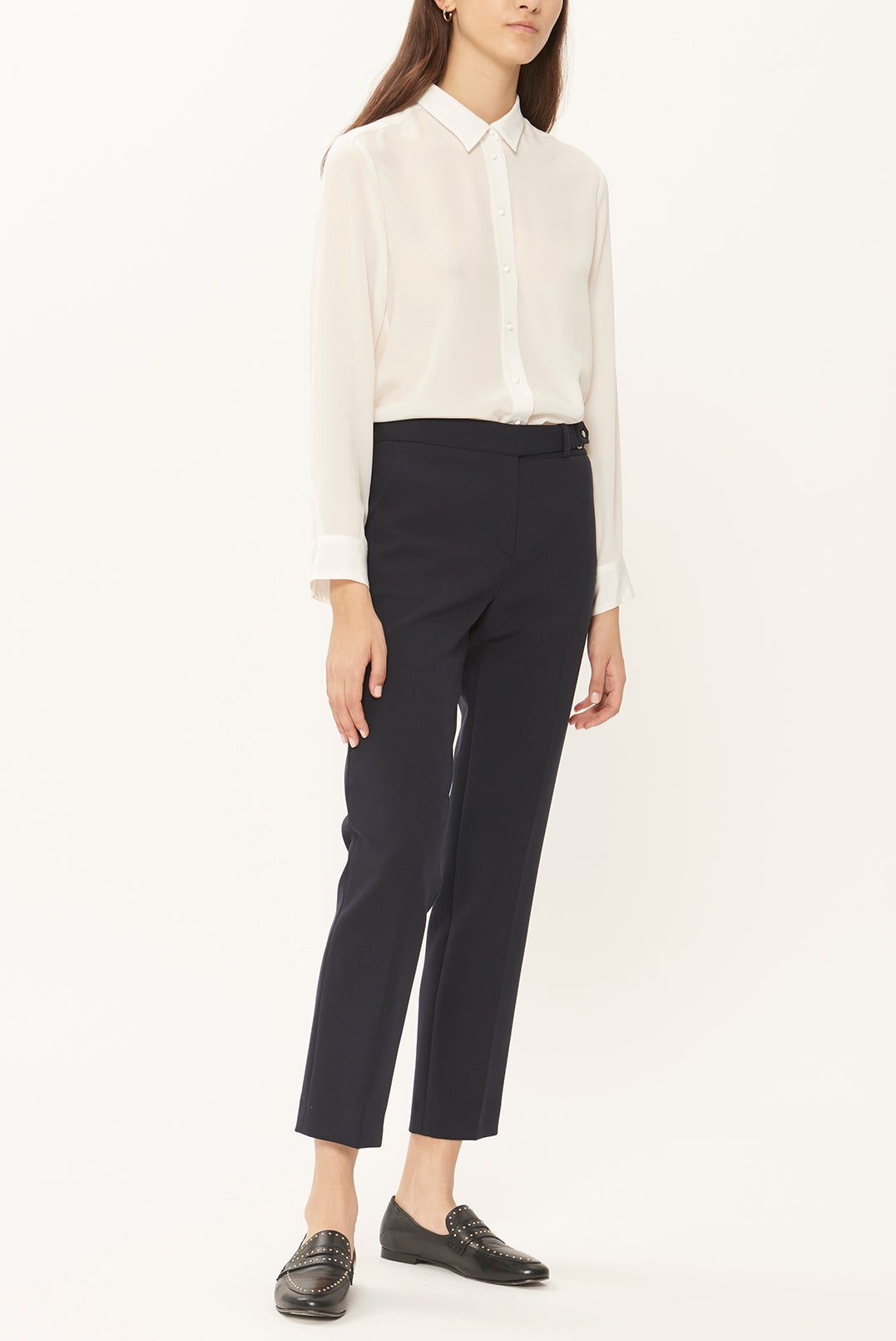 LYSON - Pantalon droit 7/8 en coton épais Faume - seconde main