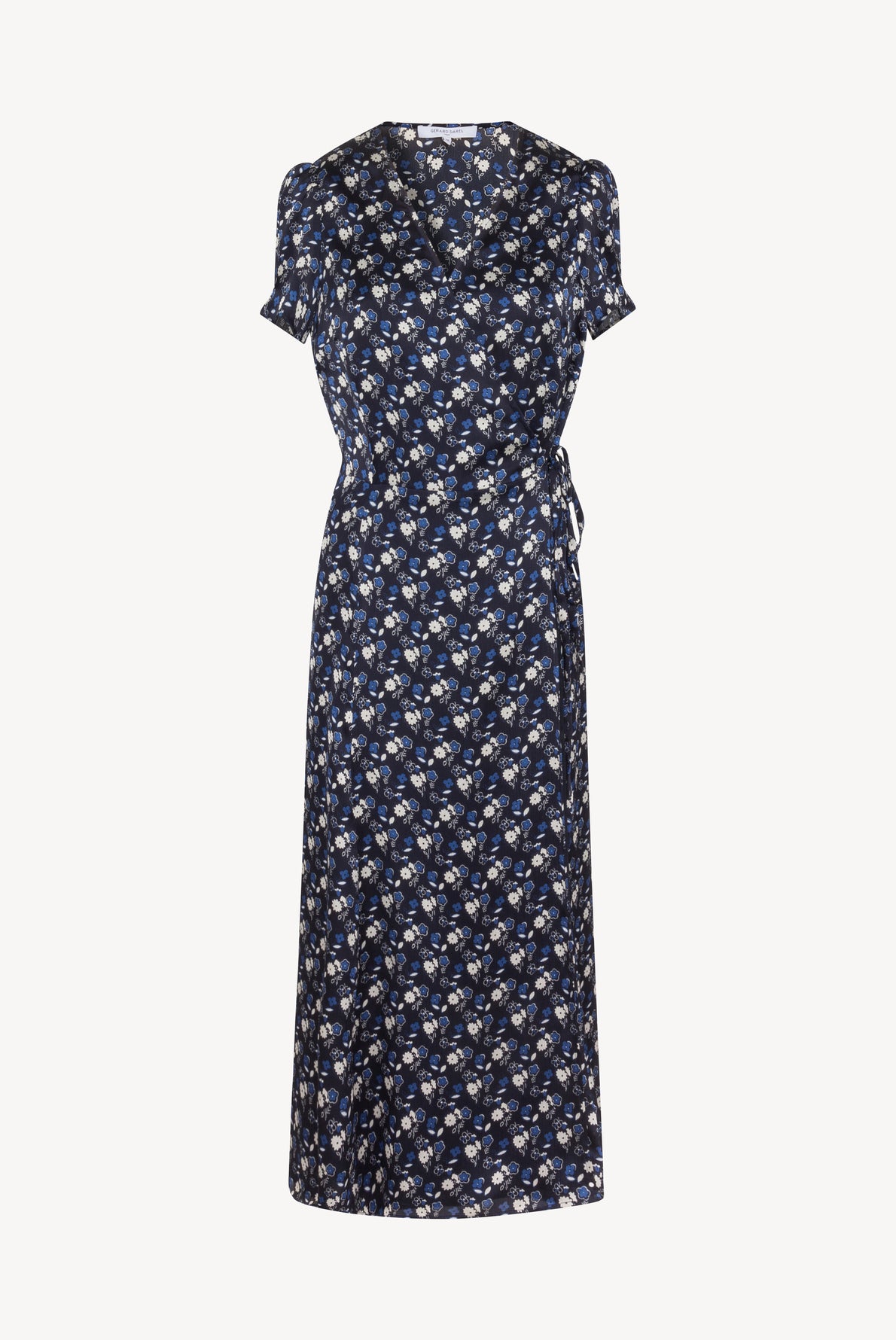 SELENA - Robe midi portefeuille Faume - seconde main