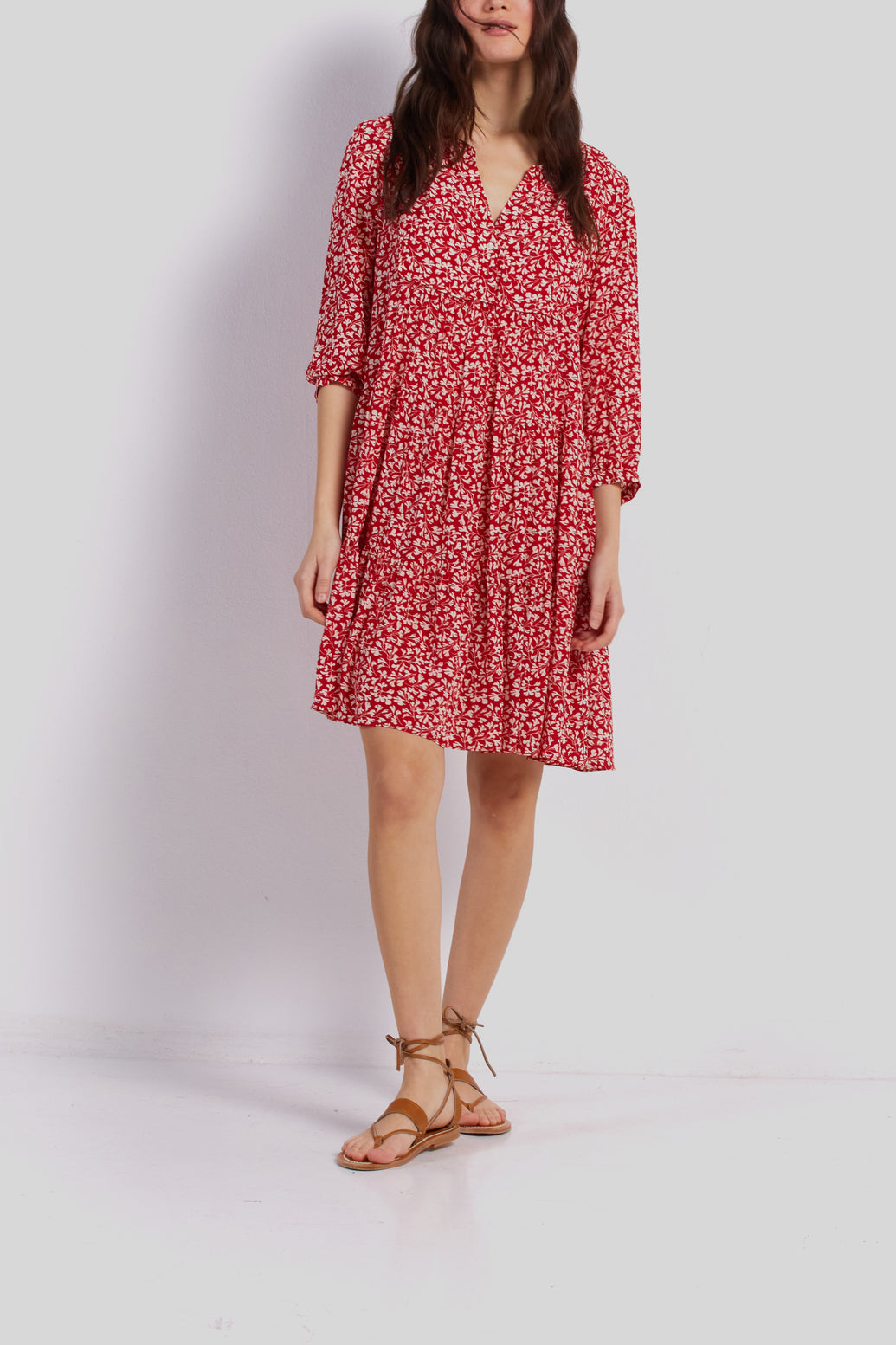 Robe fleurie à étages - JACOB Faume - seconde main