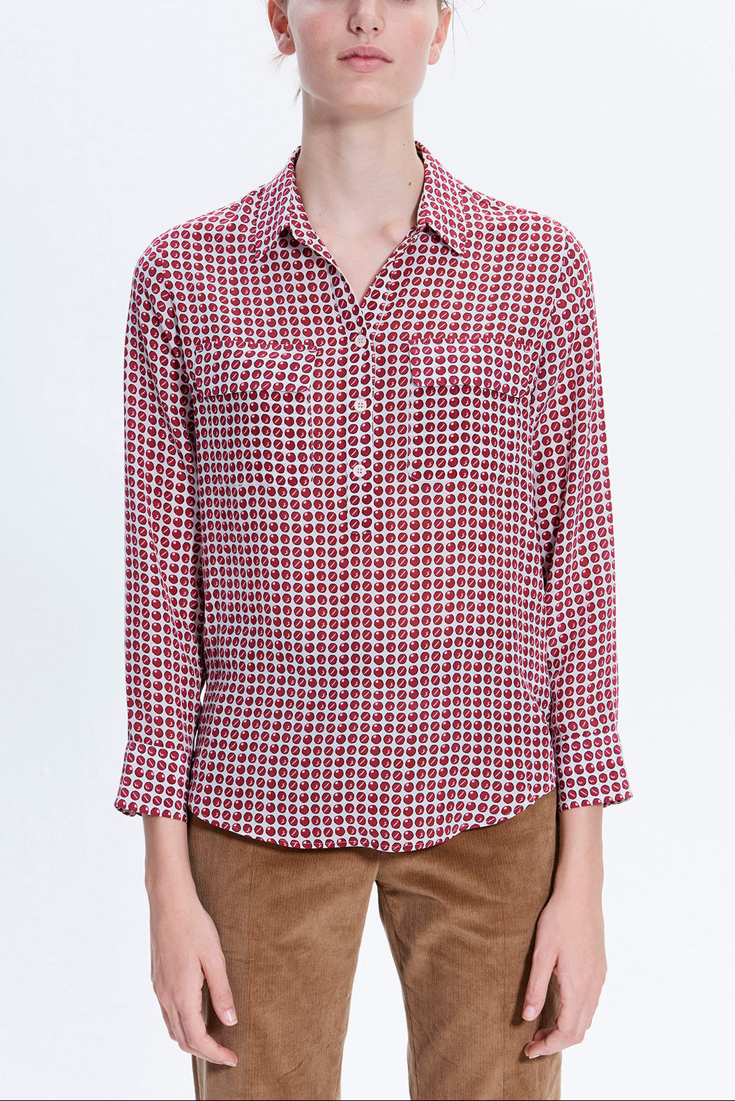 MARLA - Chemise en soie à pois Faume - seconde main