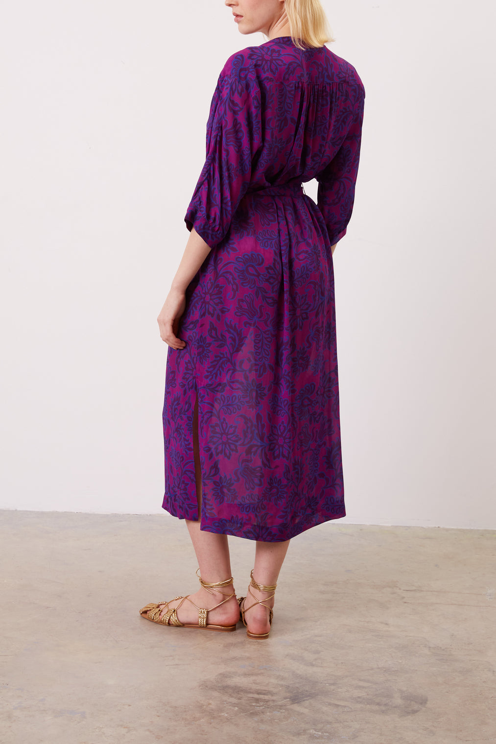 Robe vaporeuse à fleurs - JEANIN Faume - seconde main