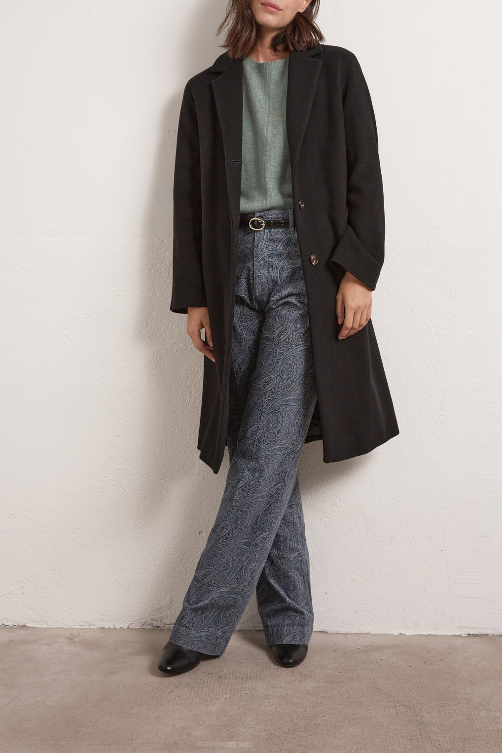 Sim - Manteau en laine vierge et cachemire Faume - seconde main