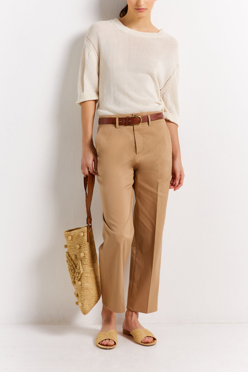 Pantalon avec ceinture fantaisie - EREN Faume - seconde main
