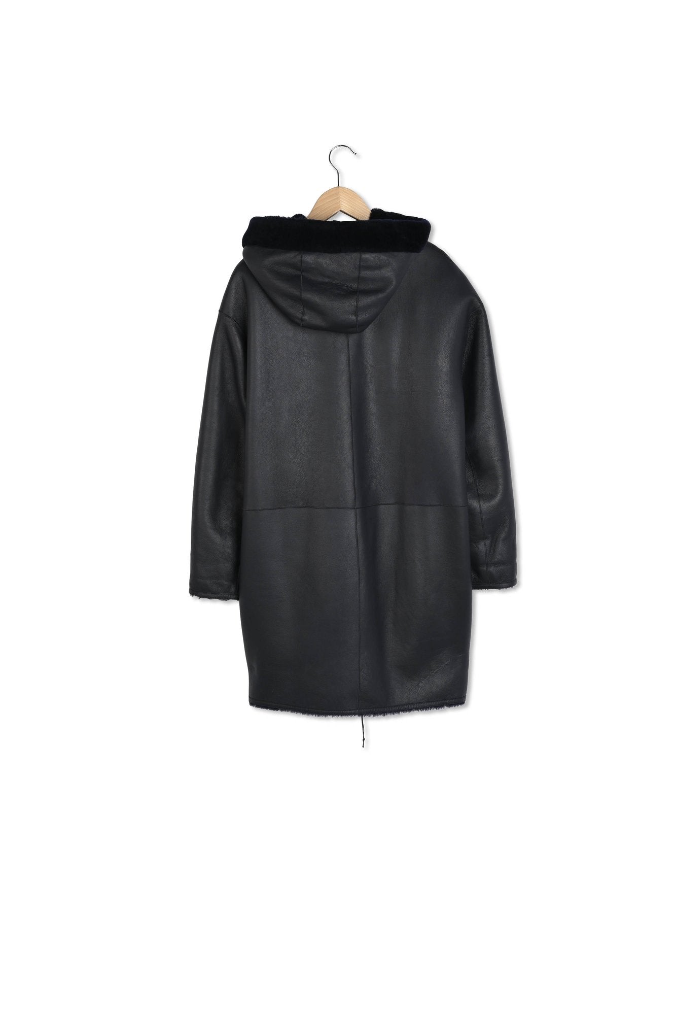 Manteau à capuche en peau lainée - MIRANDA Faume - seconde main