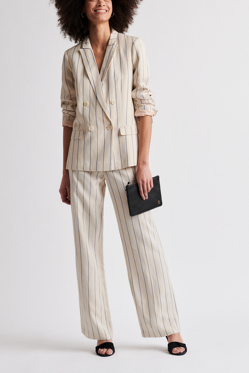 ADRIANNA - Veste de blazer à rayures tennis Faume - seconde main