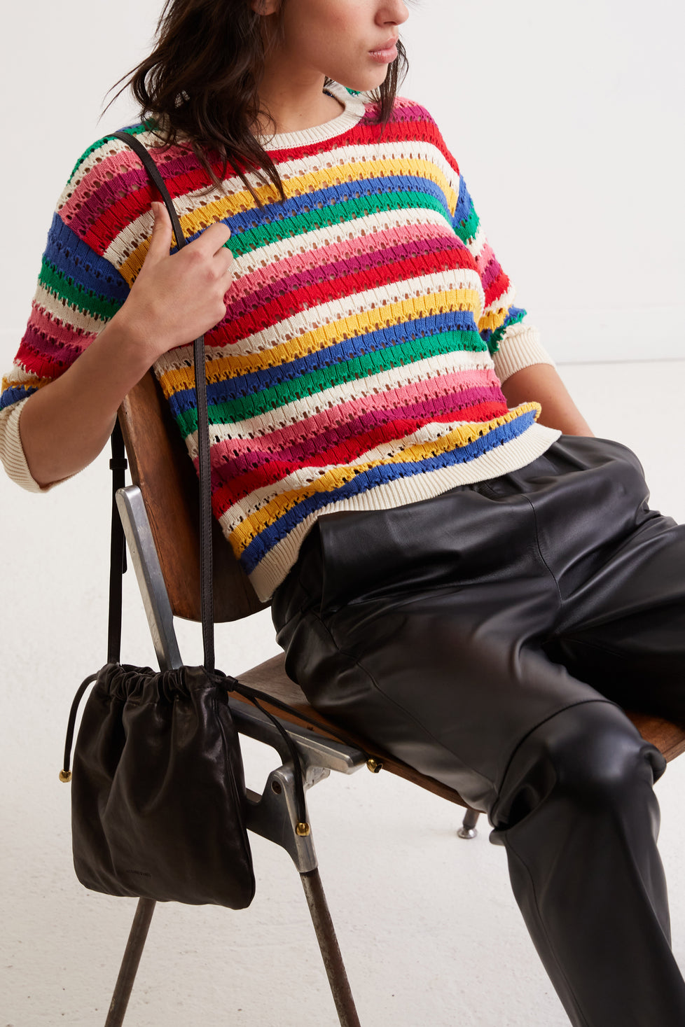 Pull crochet 100% coton - LEEN Faume - seconde main