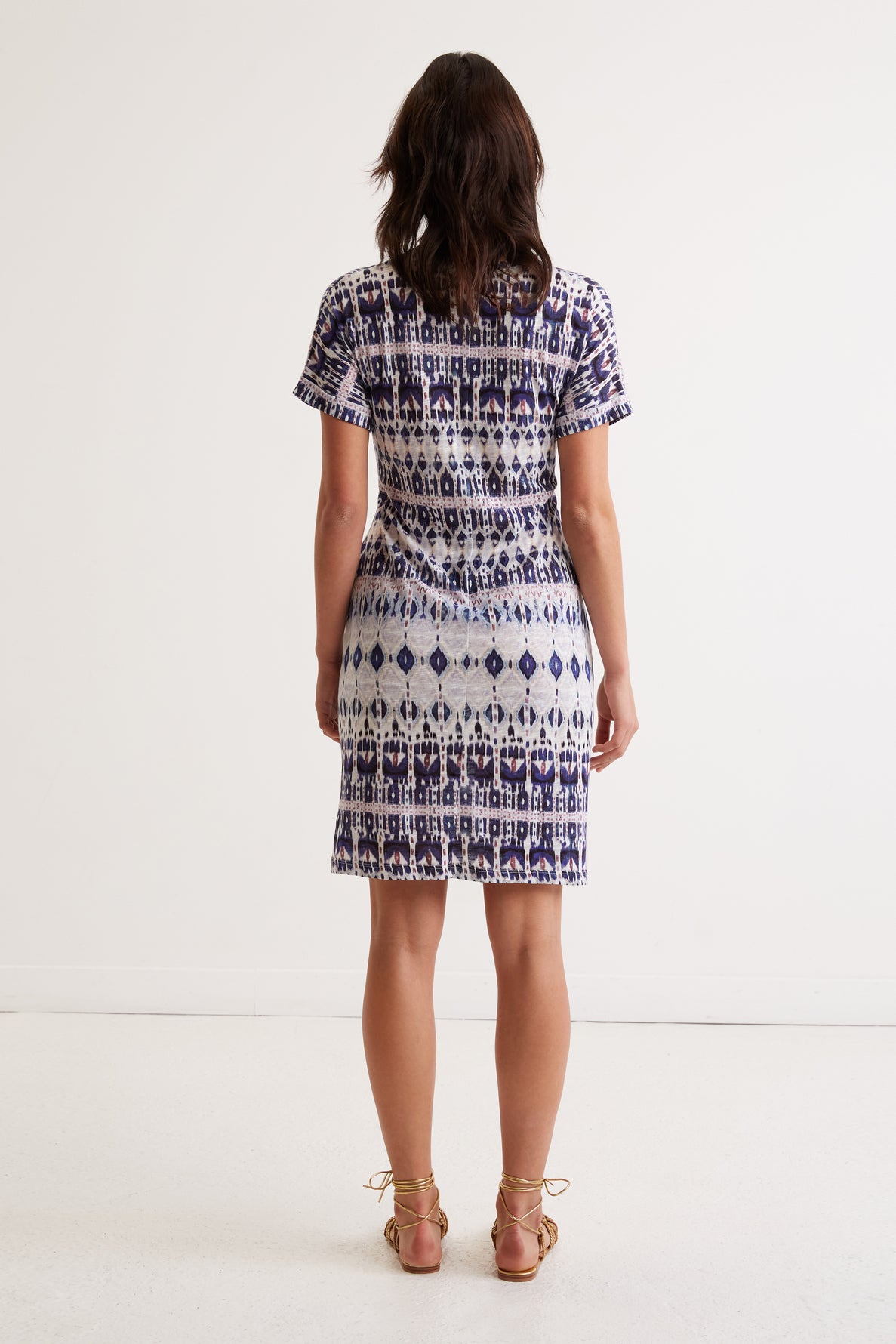 Robe à imprimé ethnique - JIMMY Faume - seconde main