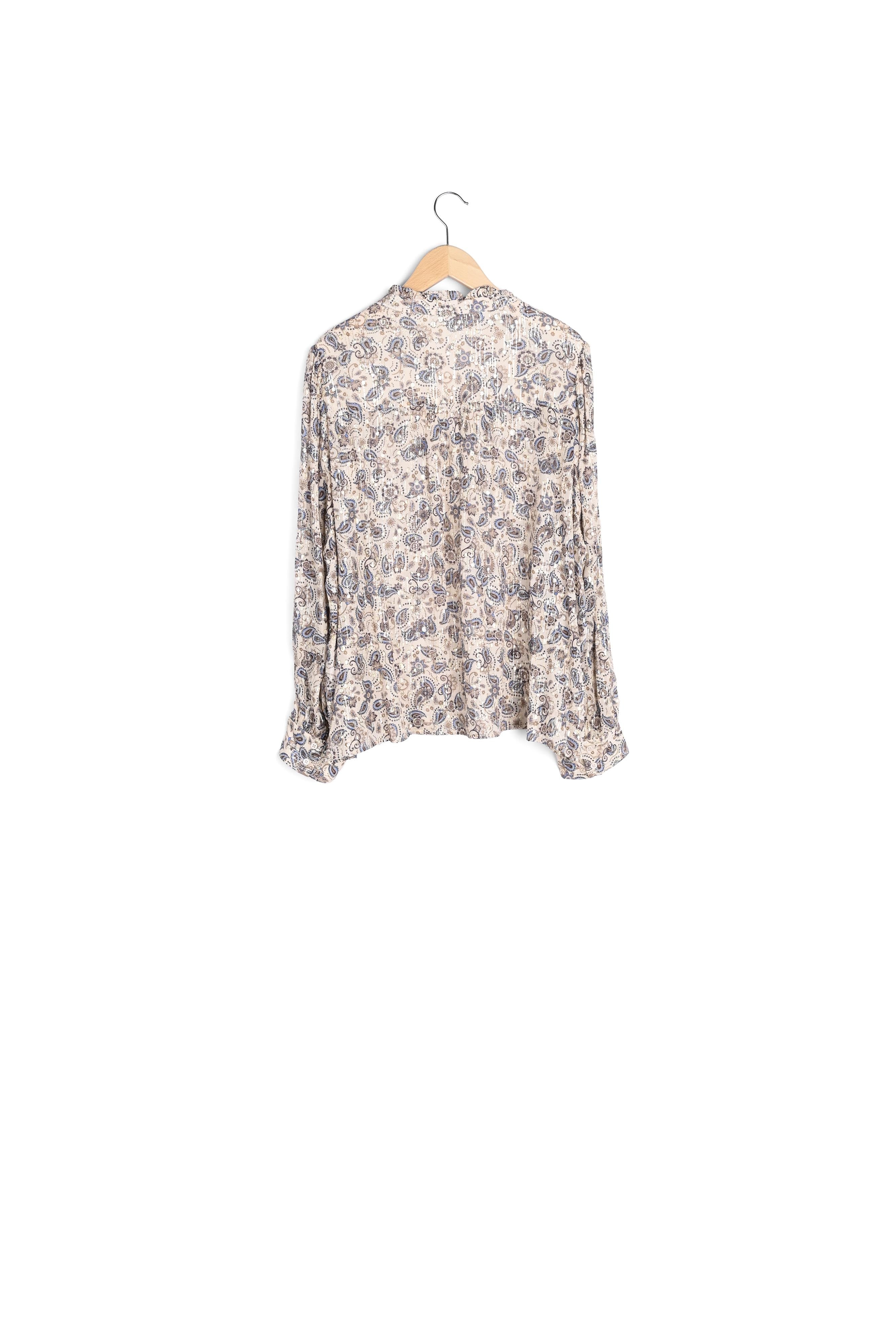 Blouse à motif cachemire et lurex - CLARISSE Faume - seconde main