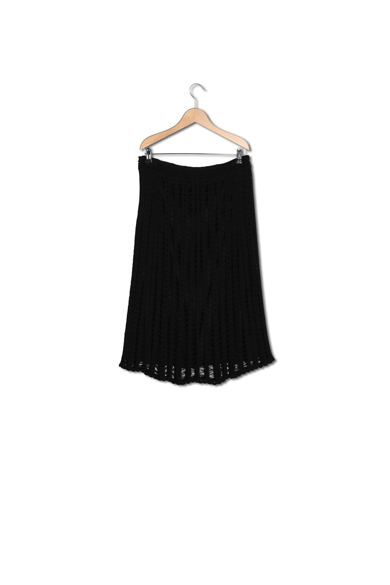 Jupe mi-longue en crochet - DANIA Faume - seconde main