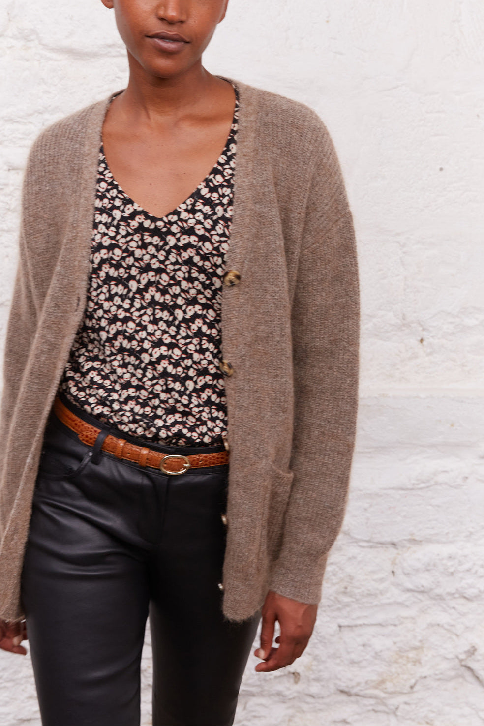 LARA - Gilet oversize avec poches plaquées Faume - seconde main