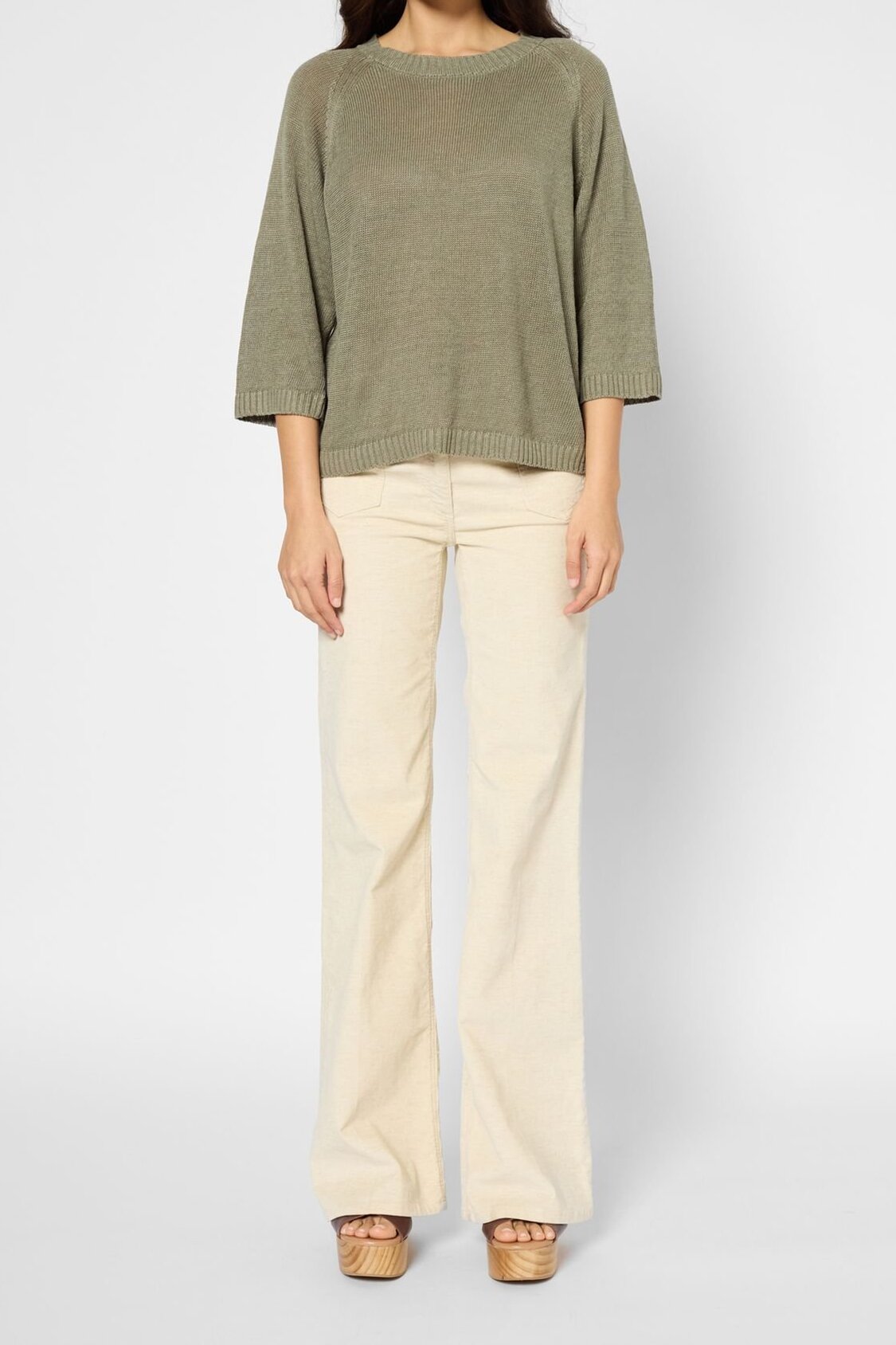 Pull à col rond en lin - JOSLYN Faume - seconde main