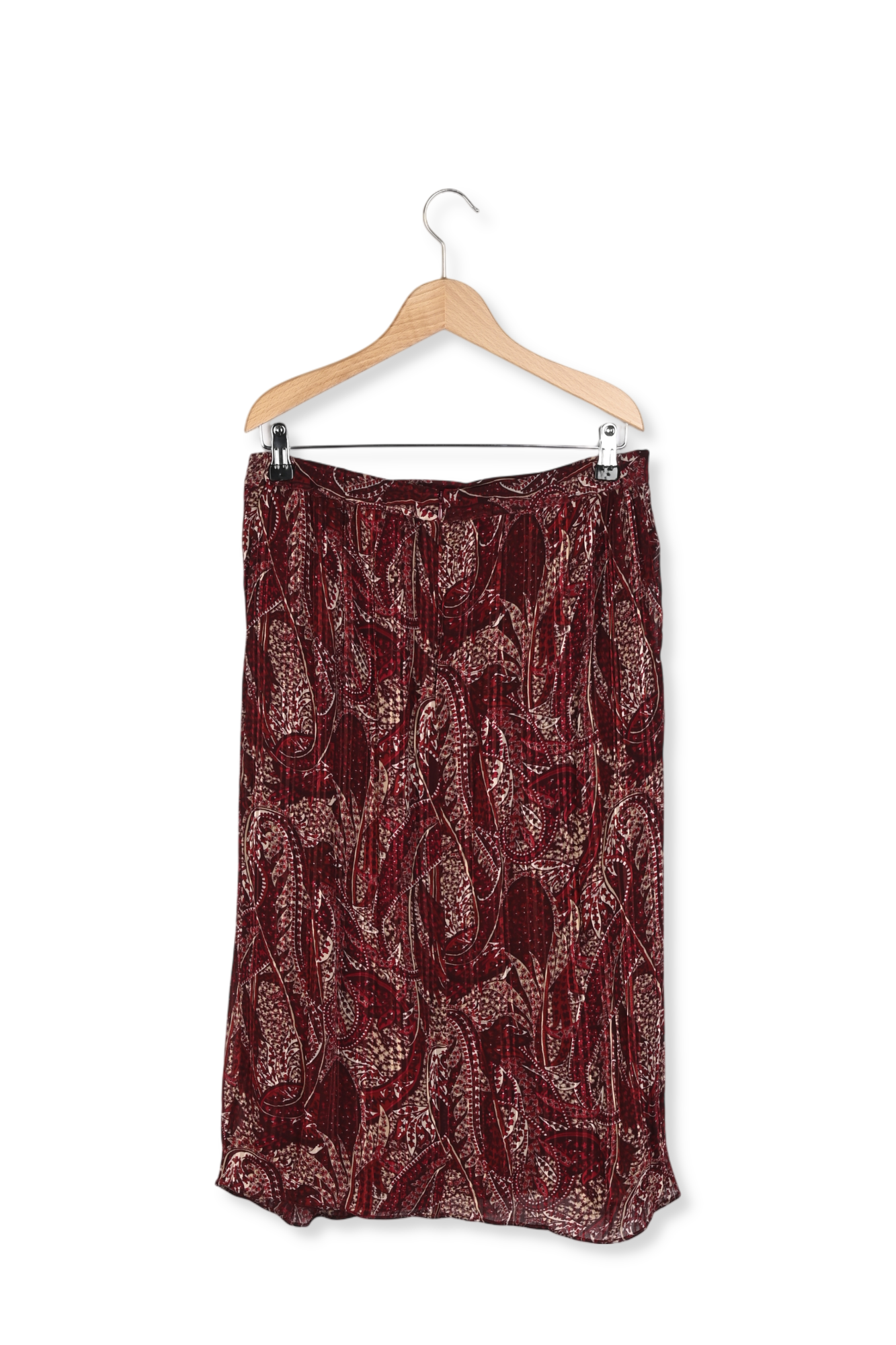 Jupe midi imprimée cachemire - BALMA Faume - seconde main