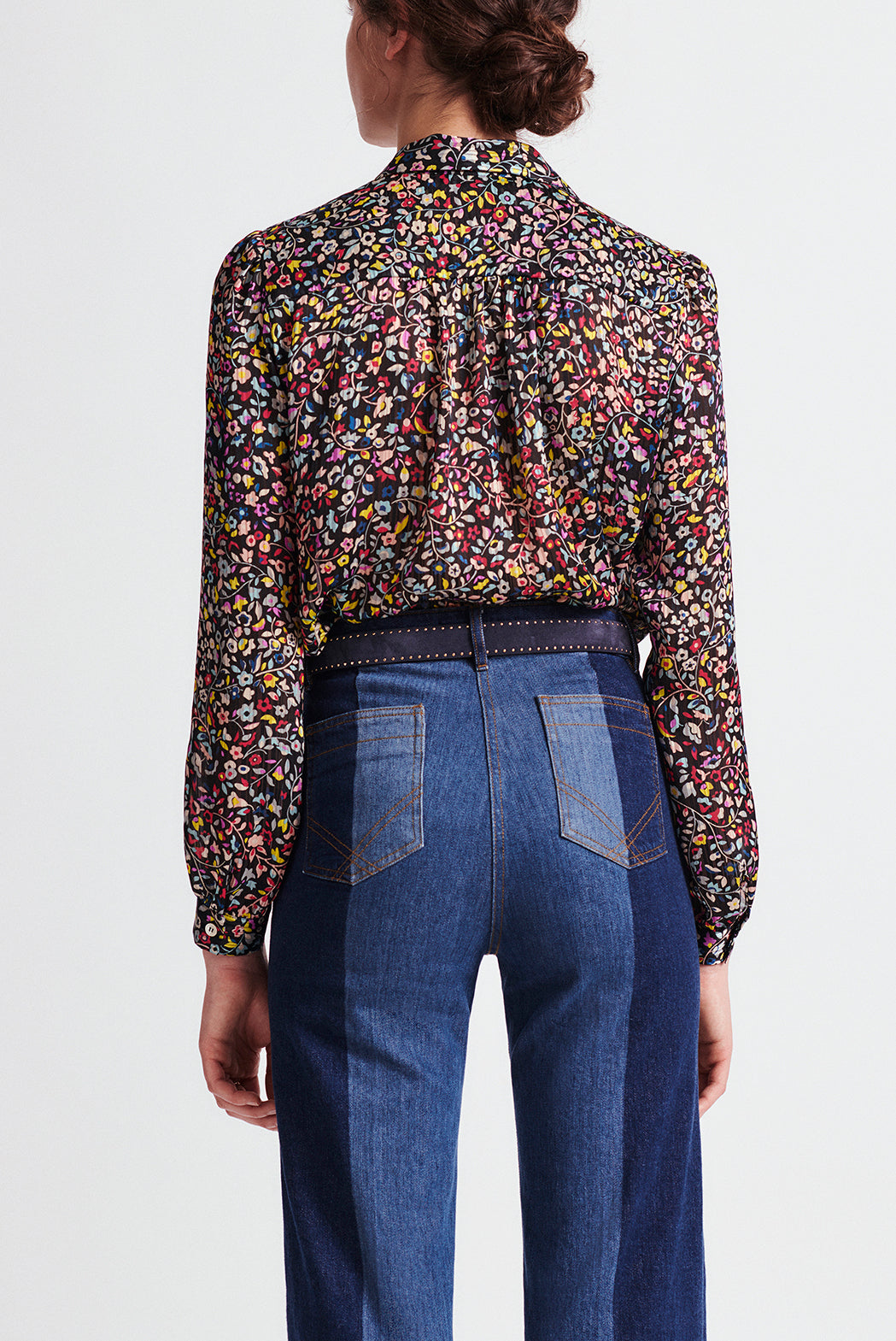 NILVA - Chemise fluide à imprimé floral Faume - seconde main
