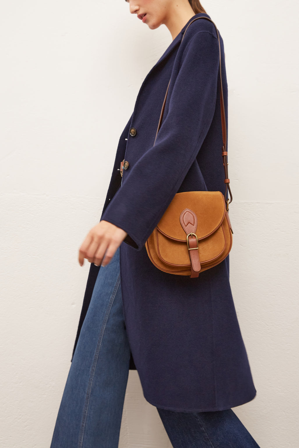 ROSY - Manteau en laine double face Faume - seconde main