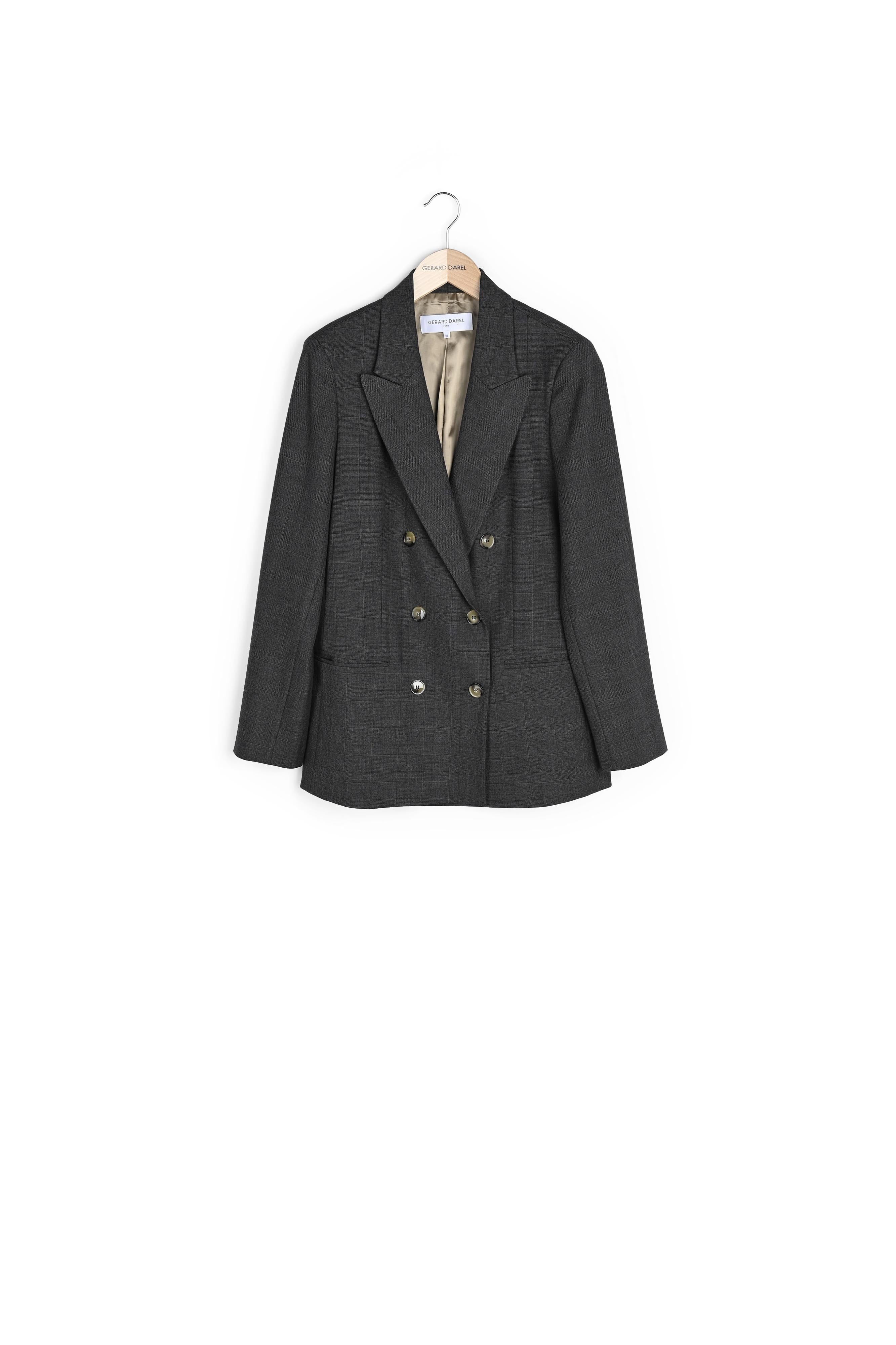 Veste à carreaux à double boutonnage - NORA Faume - seconde main