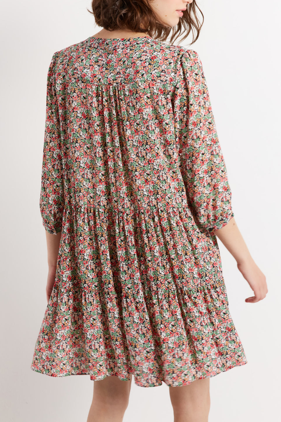 Robe fleurie à étages - JACOB Faume - seconde main