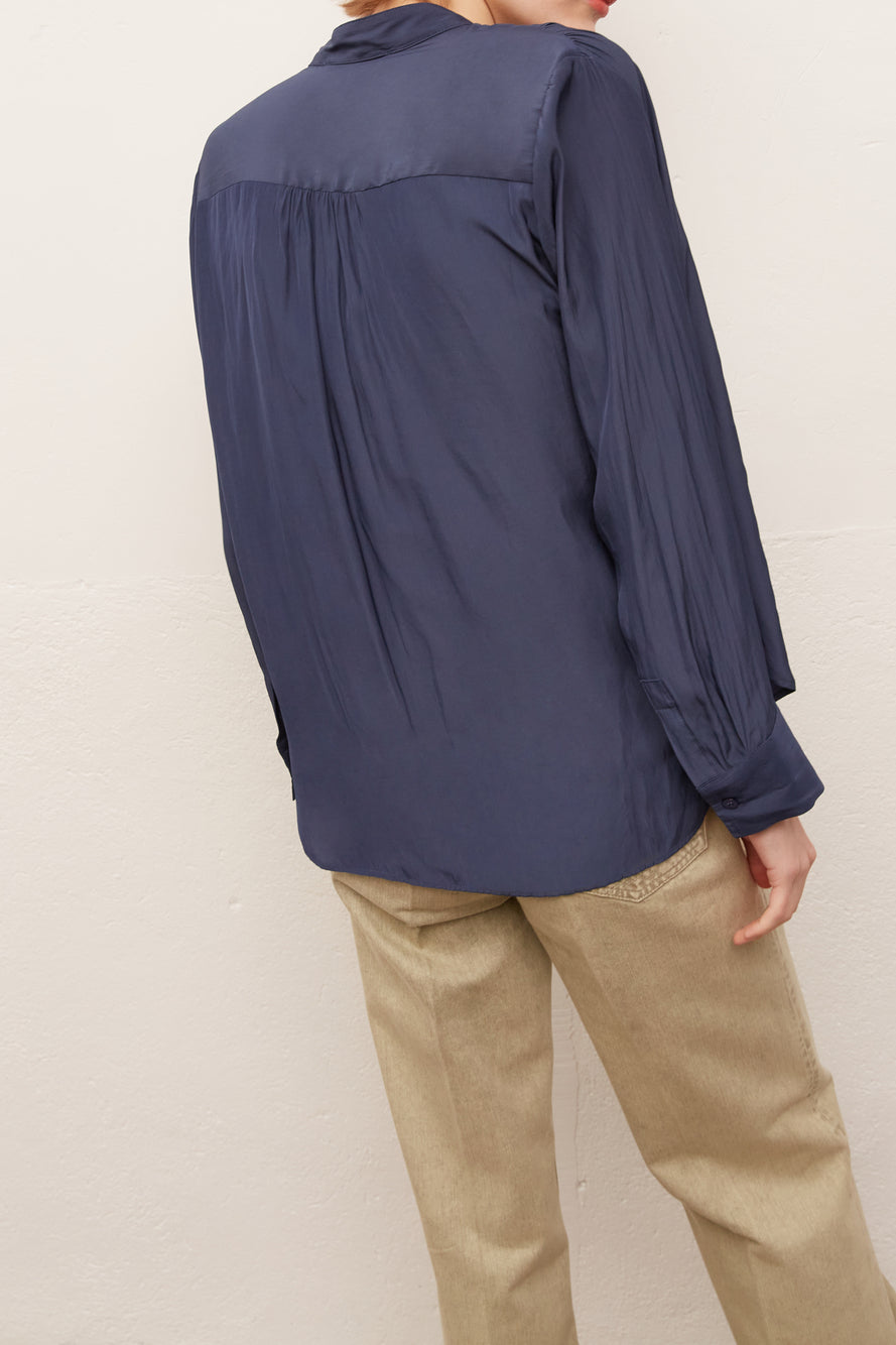 NORA - Blouse au toucher soyeux Faume - seconde main
