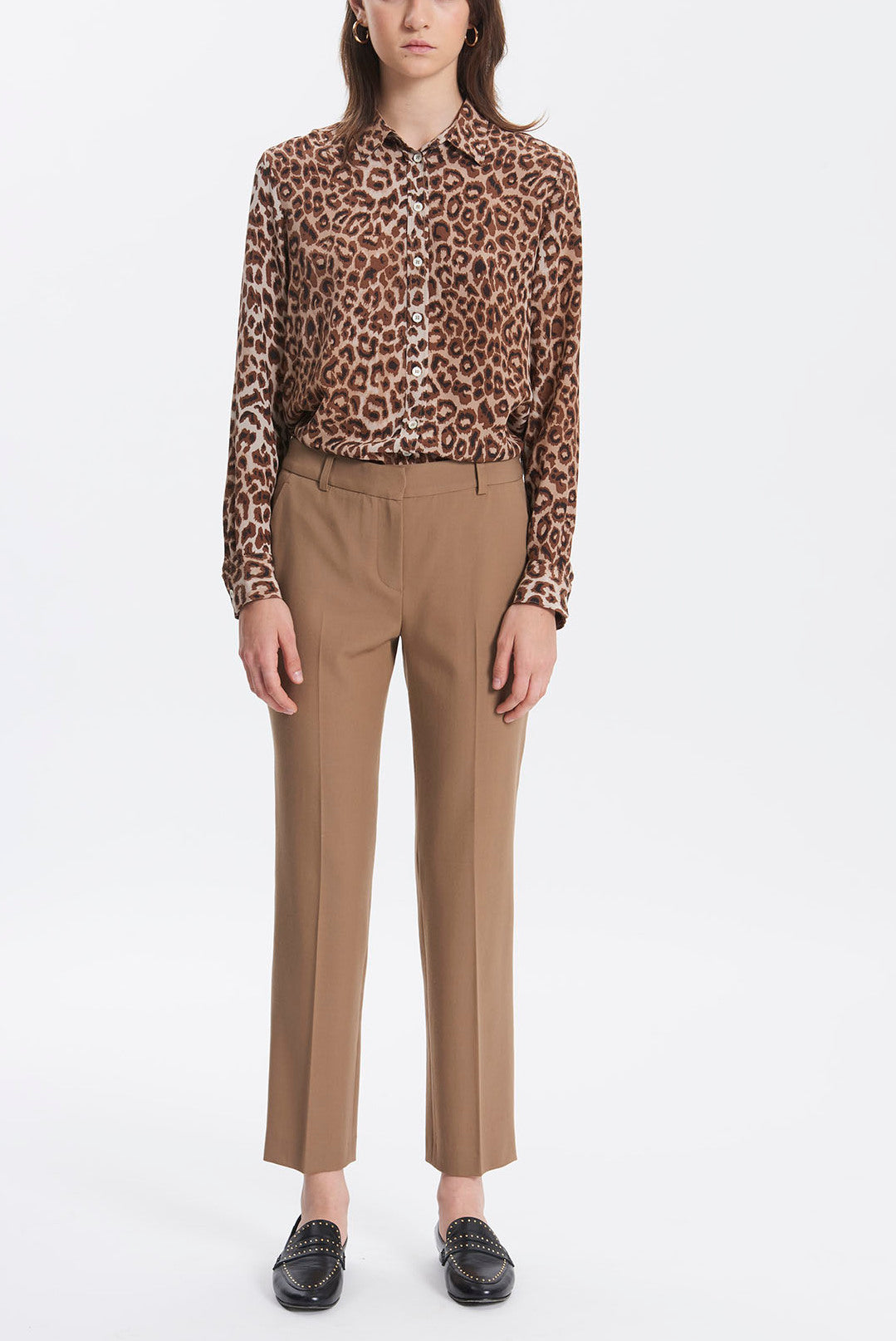 LOVA - Pantalon droit en laine Faume - seconde main