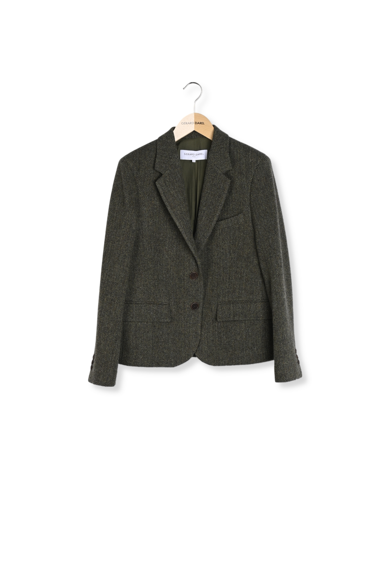 Veste à chevrons en laine - NOELIE Faume - seconde main