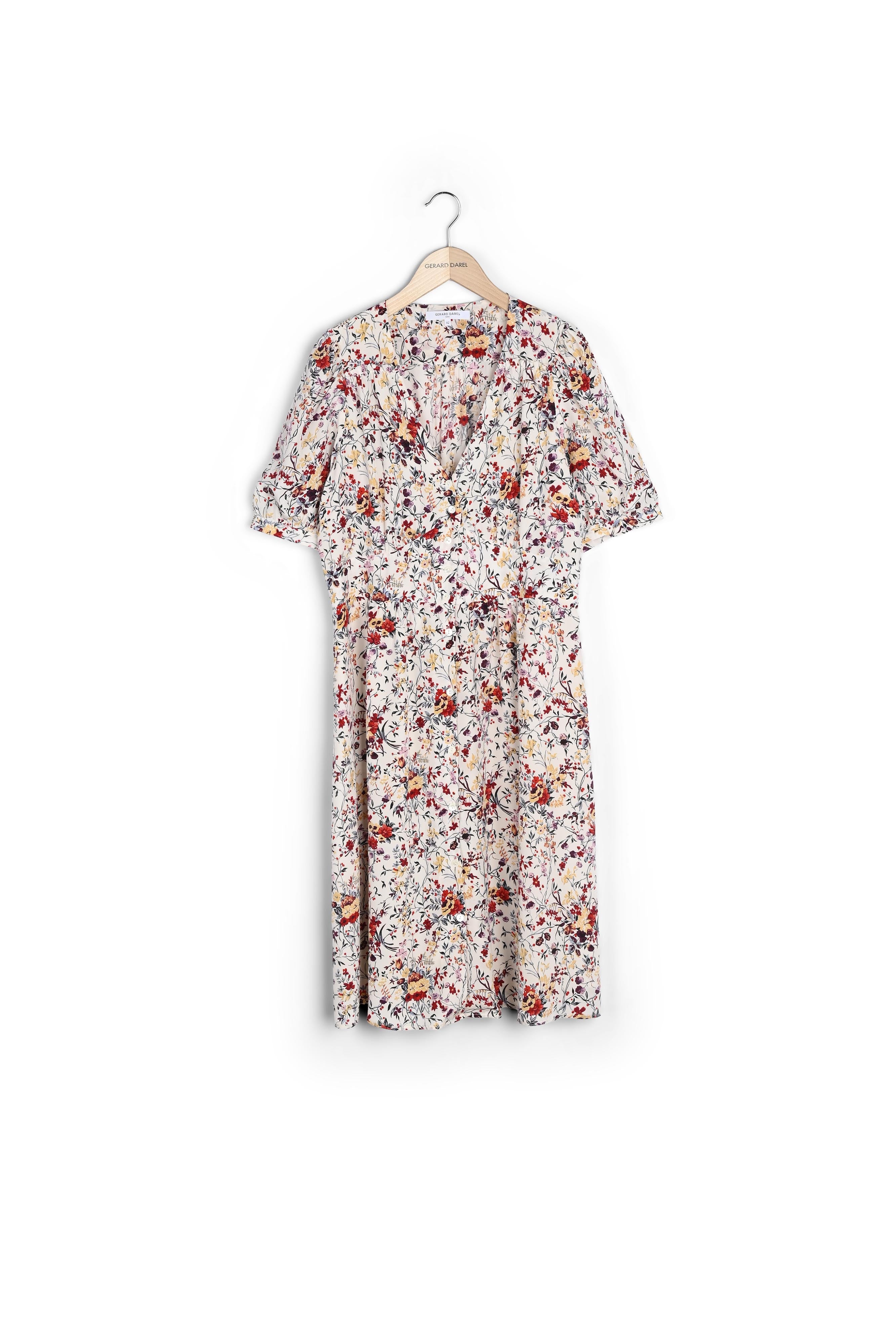 Robe en soie fleurie - JANE Faume - seconde main