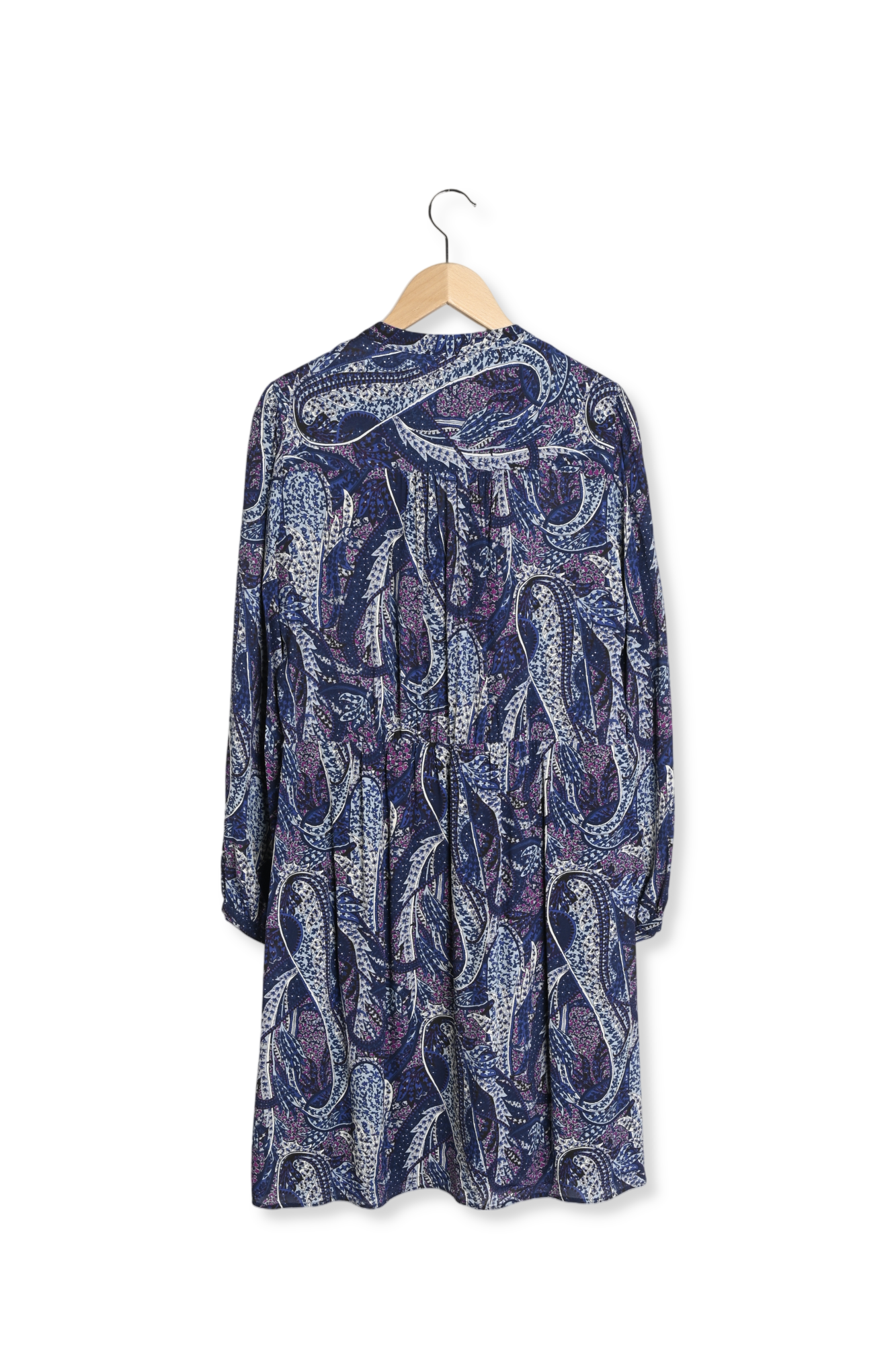 Robe courte et fluide imprimé cachemire ? JANICE Faume - seconde main