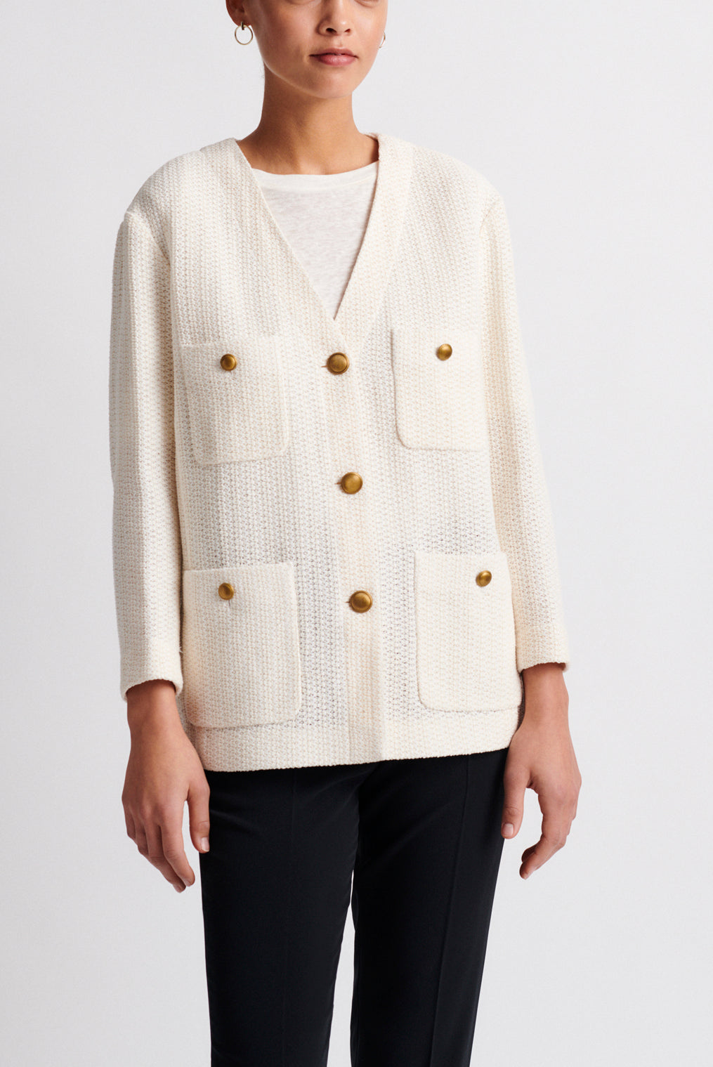 ALTEA - Veste en coton façon tweed Faume - seconde main