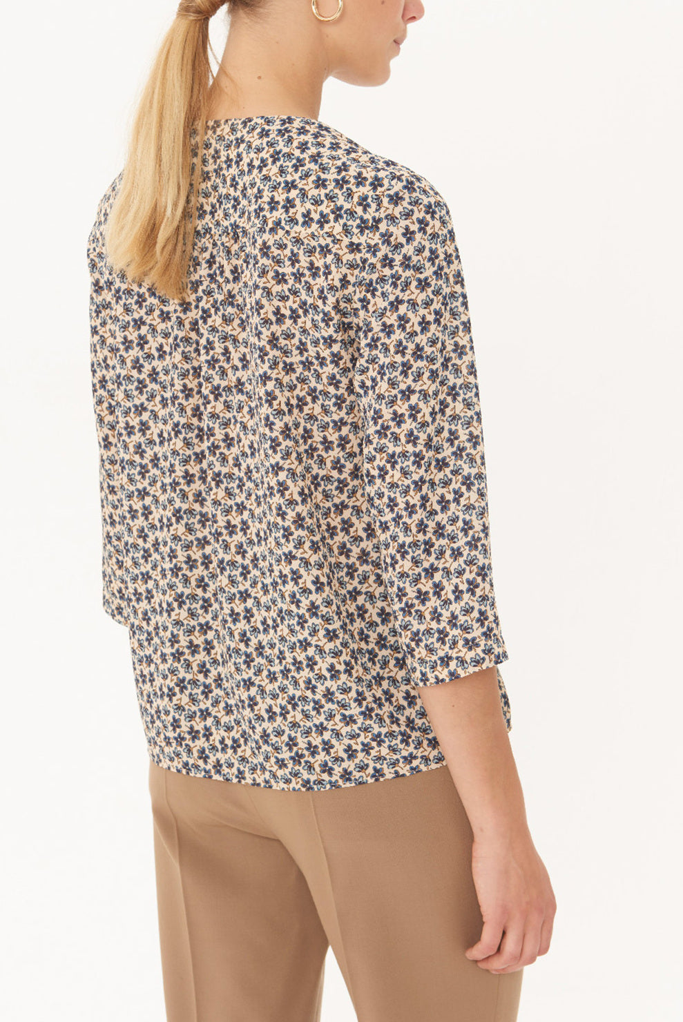 MILO - Top en crêpe fleuri Faume - seconde main