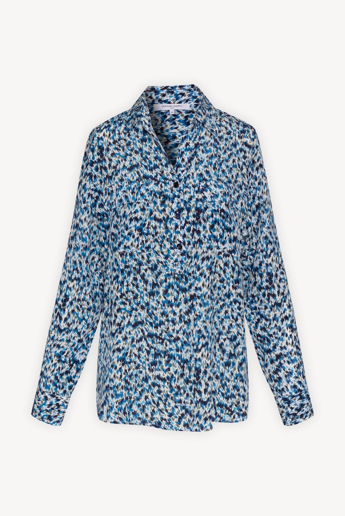 NOAM - Chemise en soie à imprimé fantaisie Faume - seconde main
