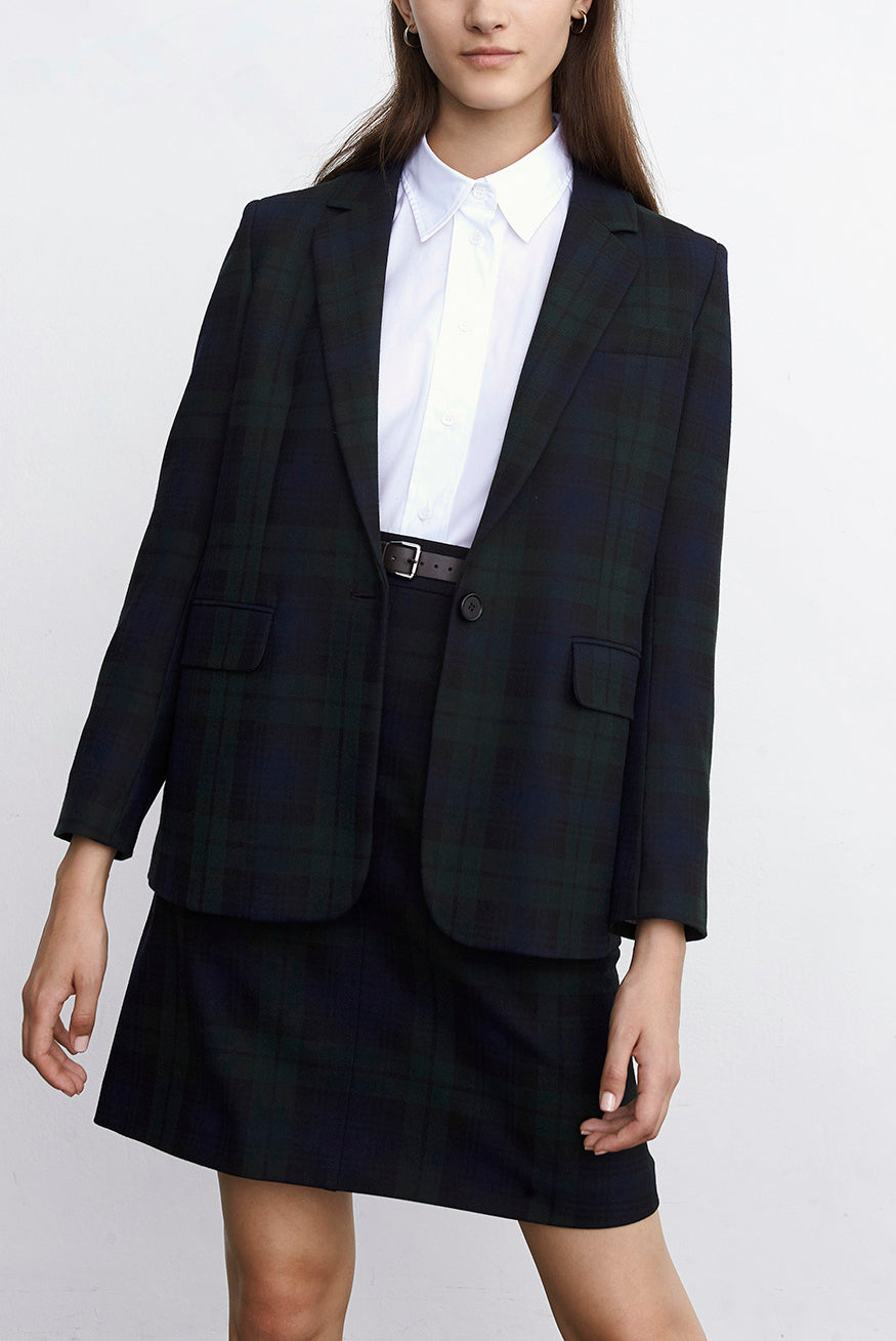 VALENTINA - Veste de tailleur à carreaux Faume - seconde main