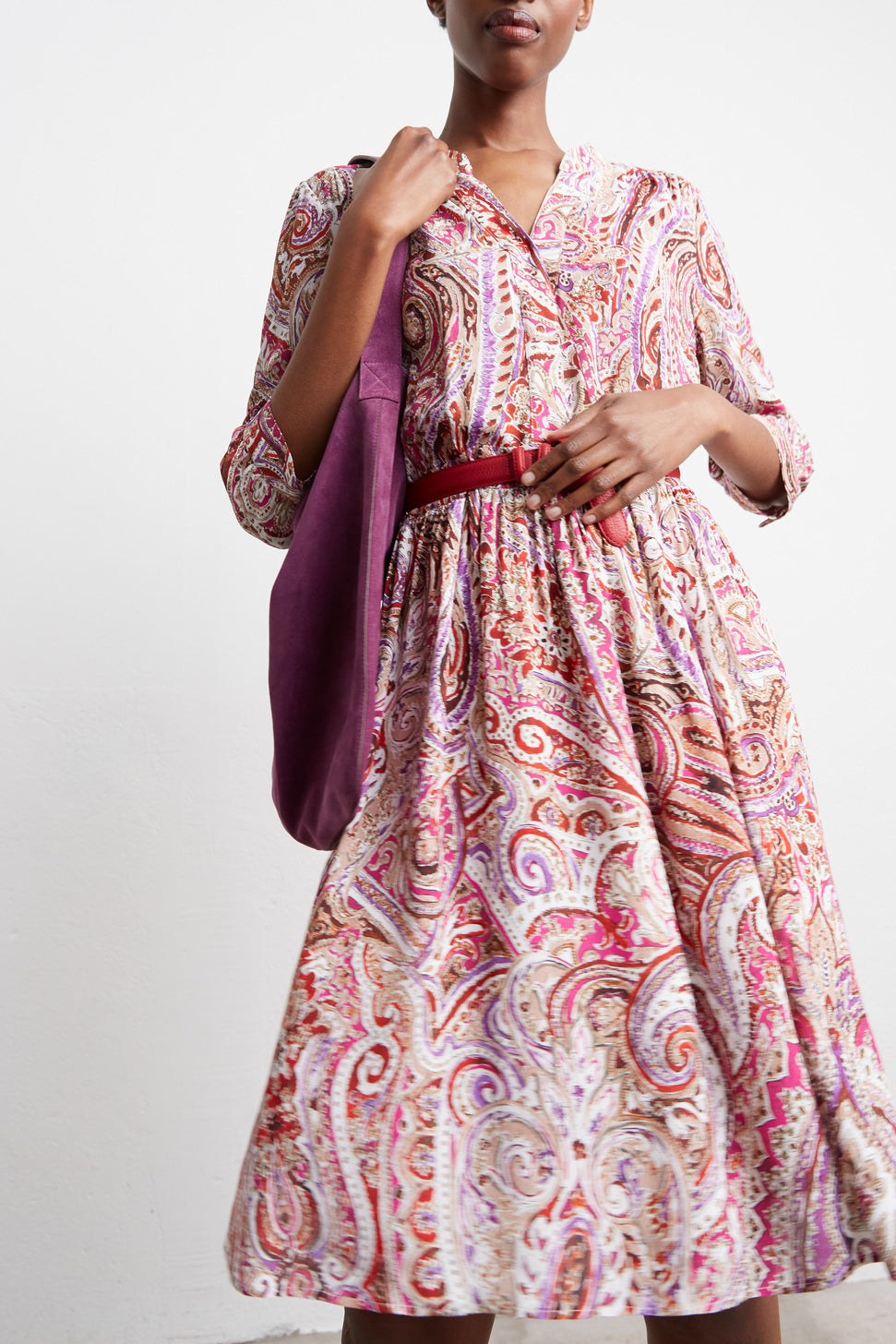 Robe midi à imprimé cachemire - JAEL Faume - seconde main