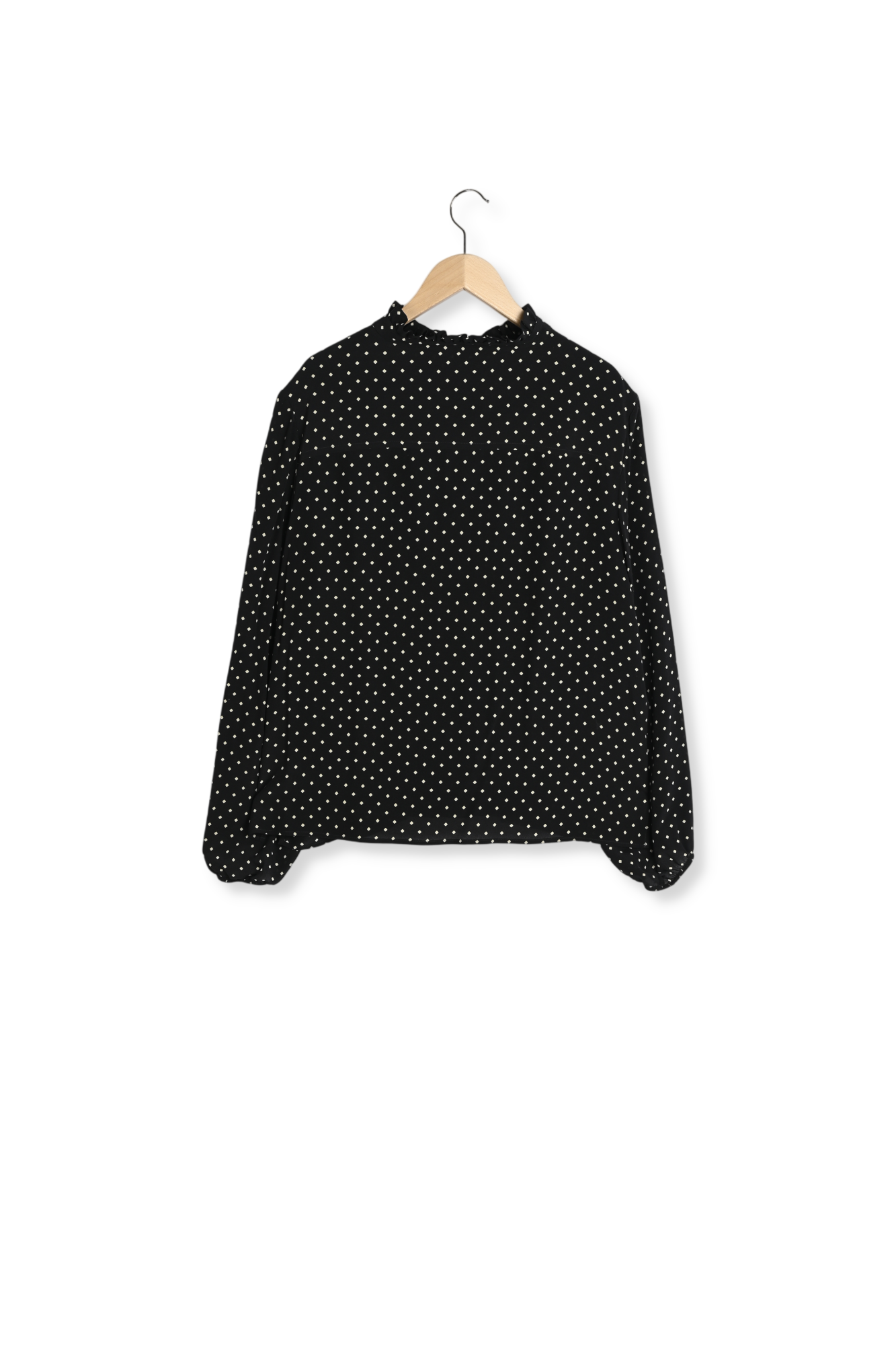 MOANA - Blouse avec mini-losanges en soie Faume - seconde main