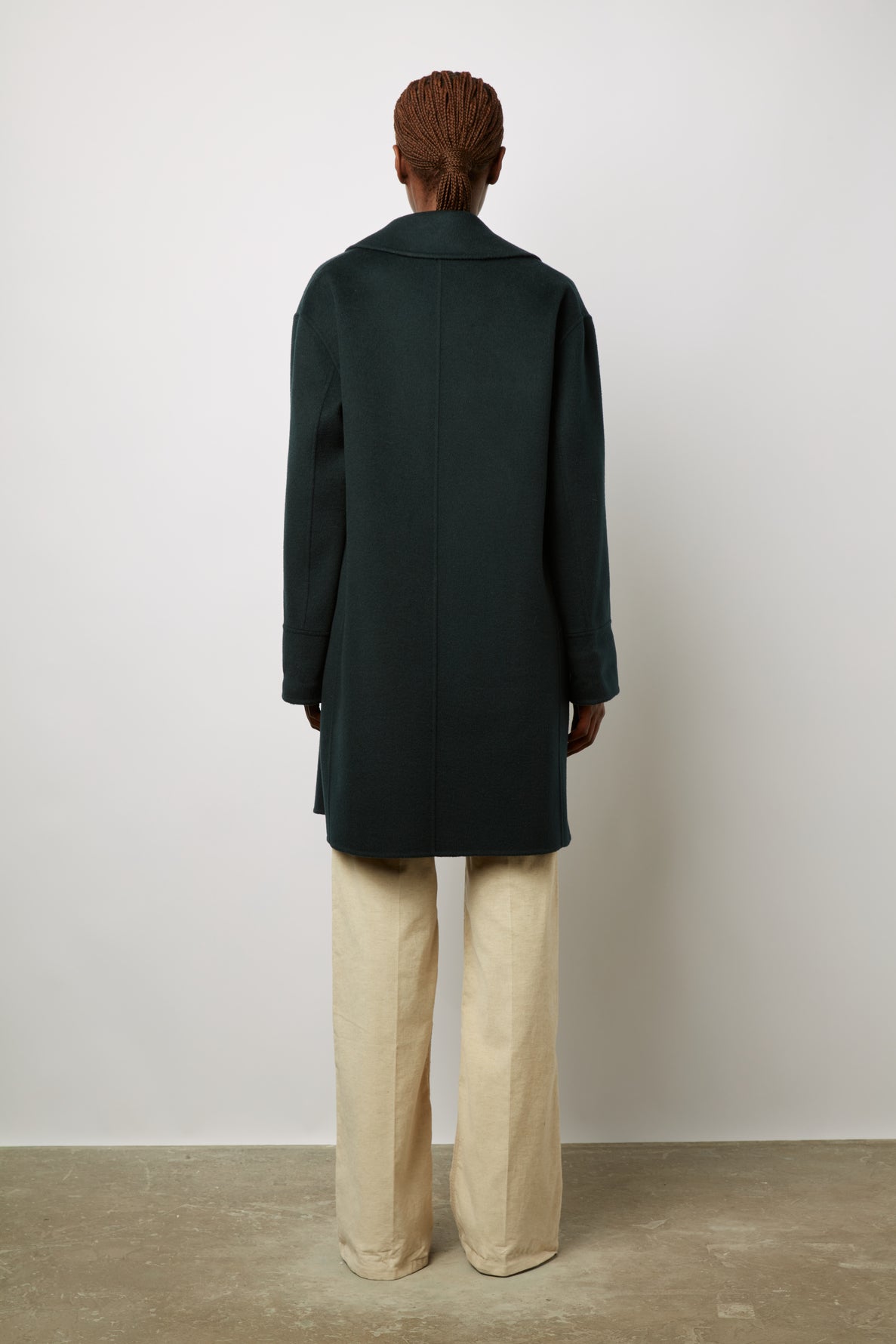 Caban long en laine - SATHEEN Faume - seconde main