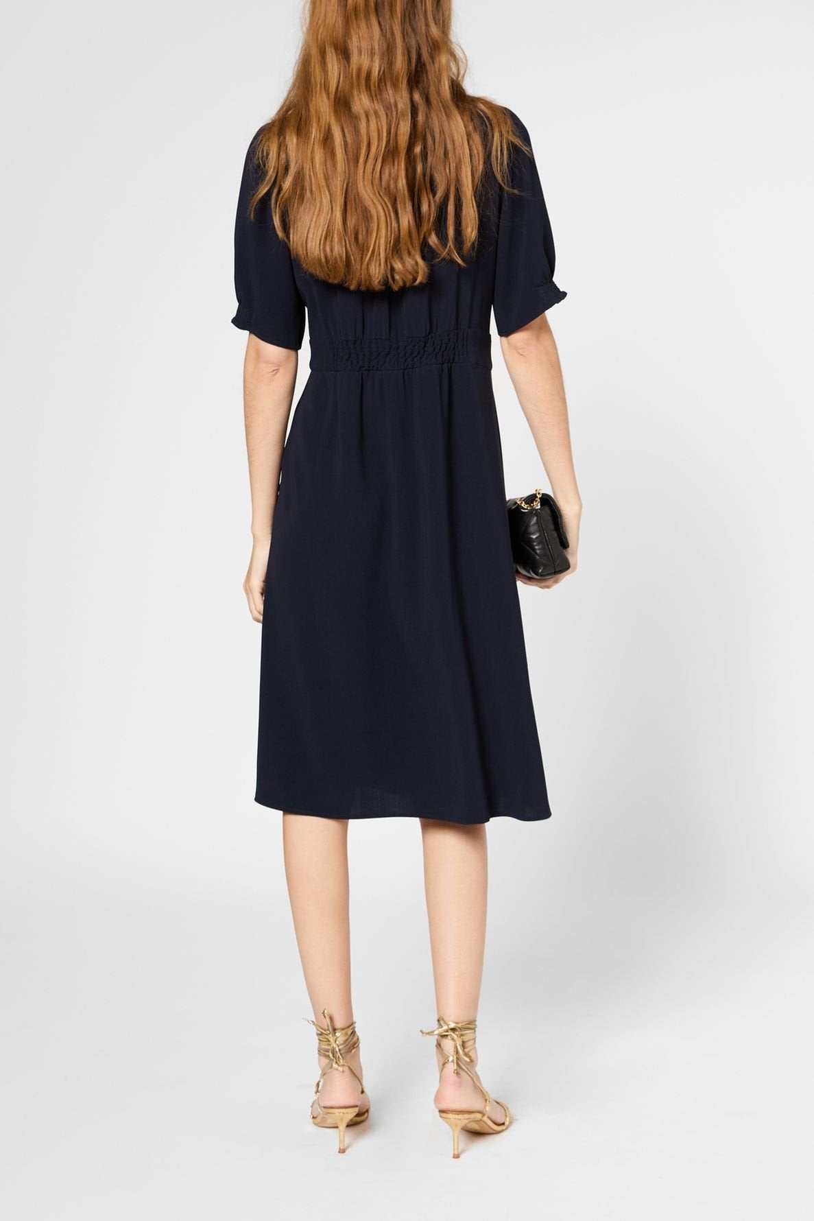 Robe cintrée à boutons dorés - PIA Faume - seconde main