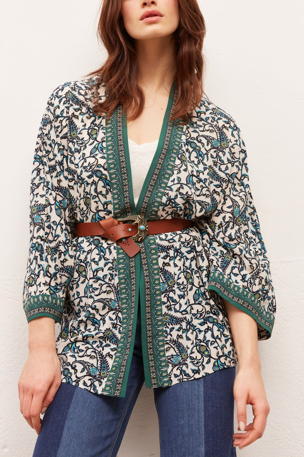 AGHATE - Veste imprimée façon kimono Faume - seconde main