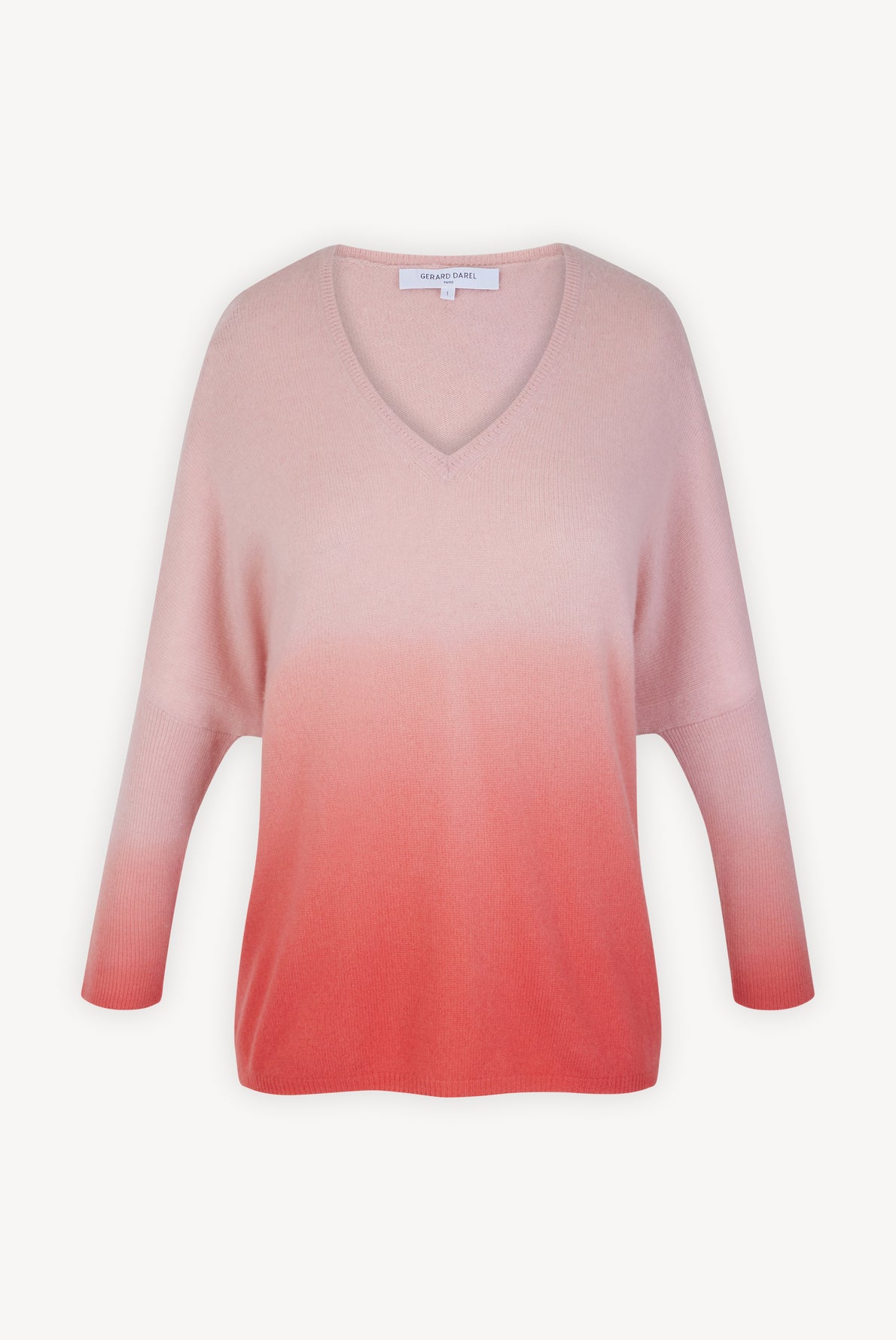 Pull V en cachemire tie and dye - LEANE Faume - seconde main