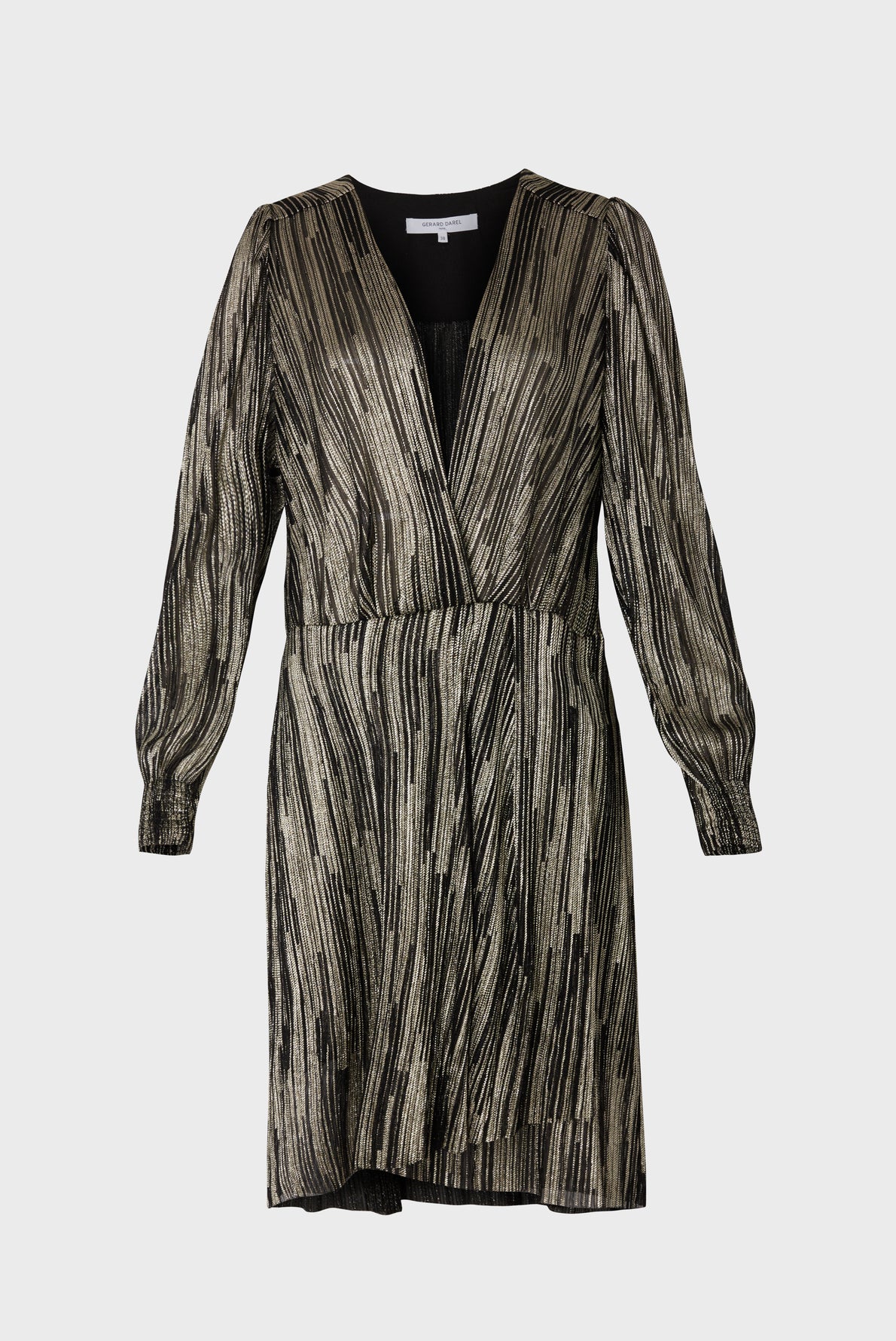 Robe de soirée en lurex bicolore - JUSTIN Faume - seconde main