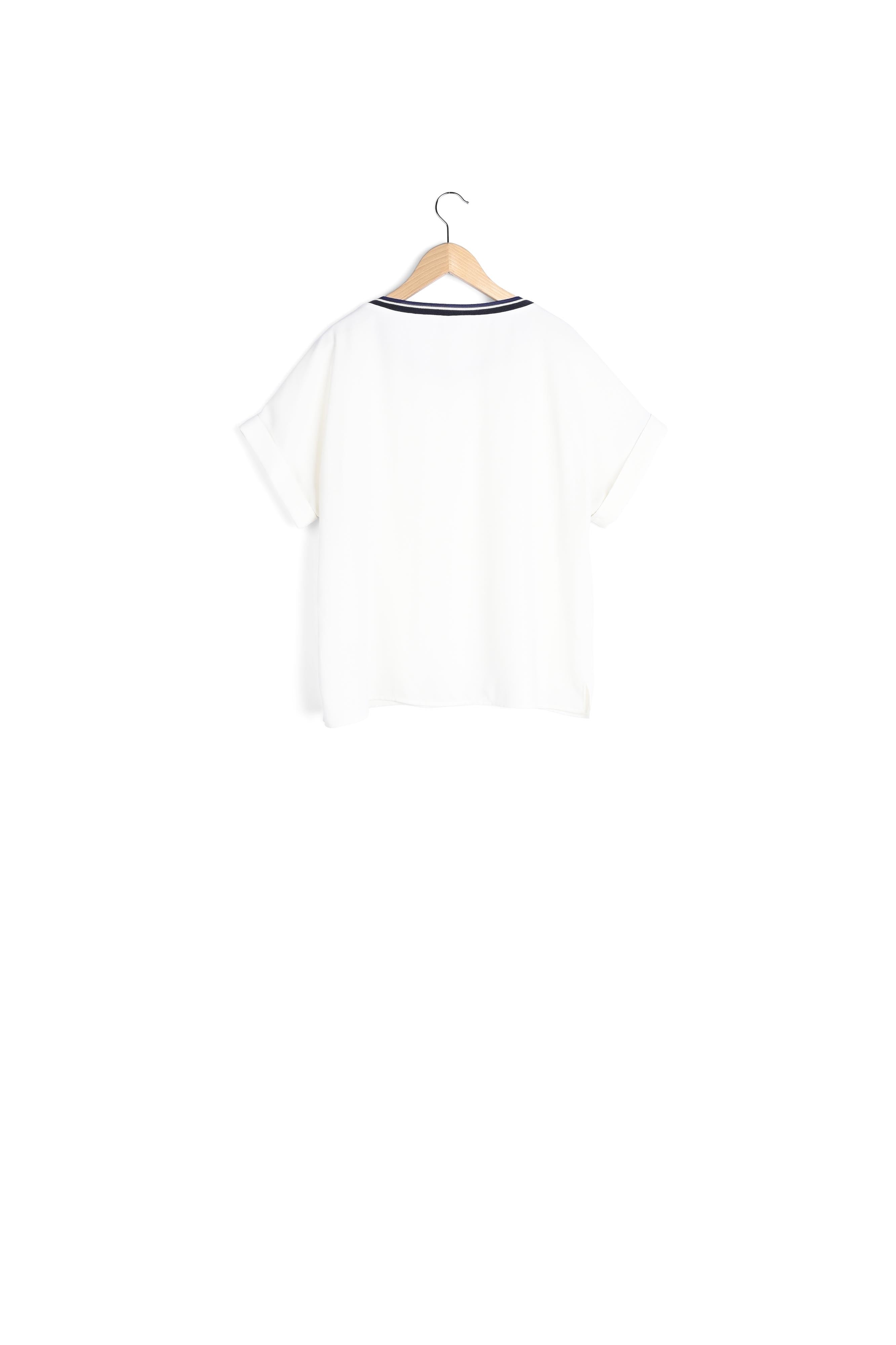 NUNZIA - Top en crêpe avec poches Faume - seconde main