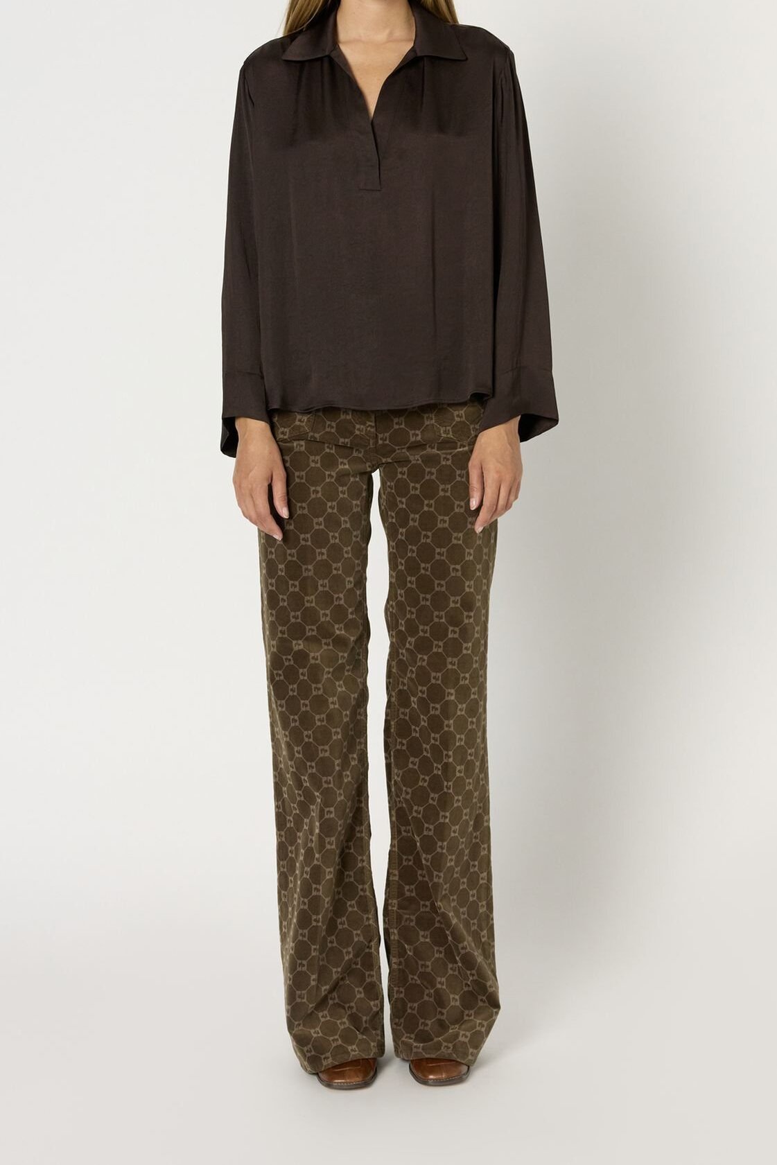 Chemise fluide en satin - ALINA Faume - seconde main