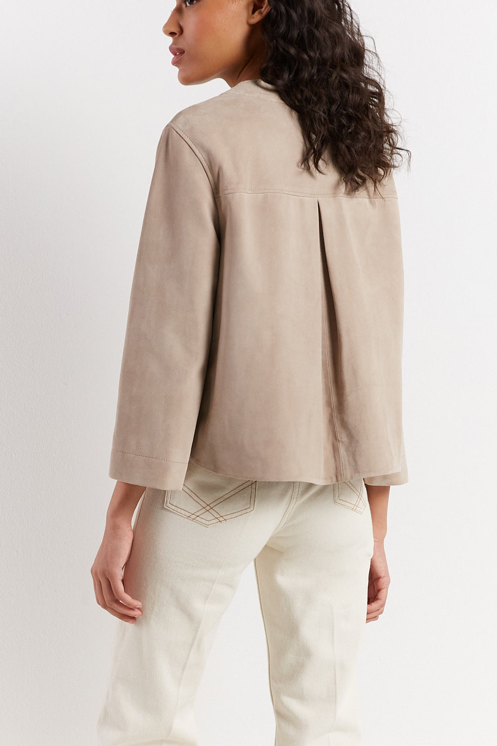 Veste en cuir velours - MARGOT Faume - seconde main