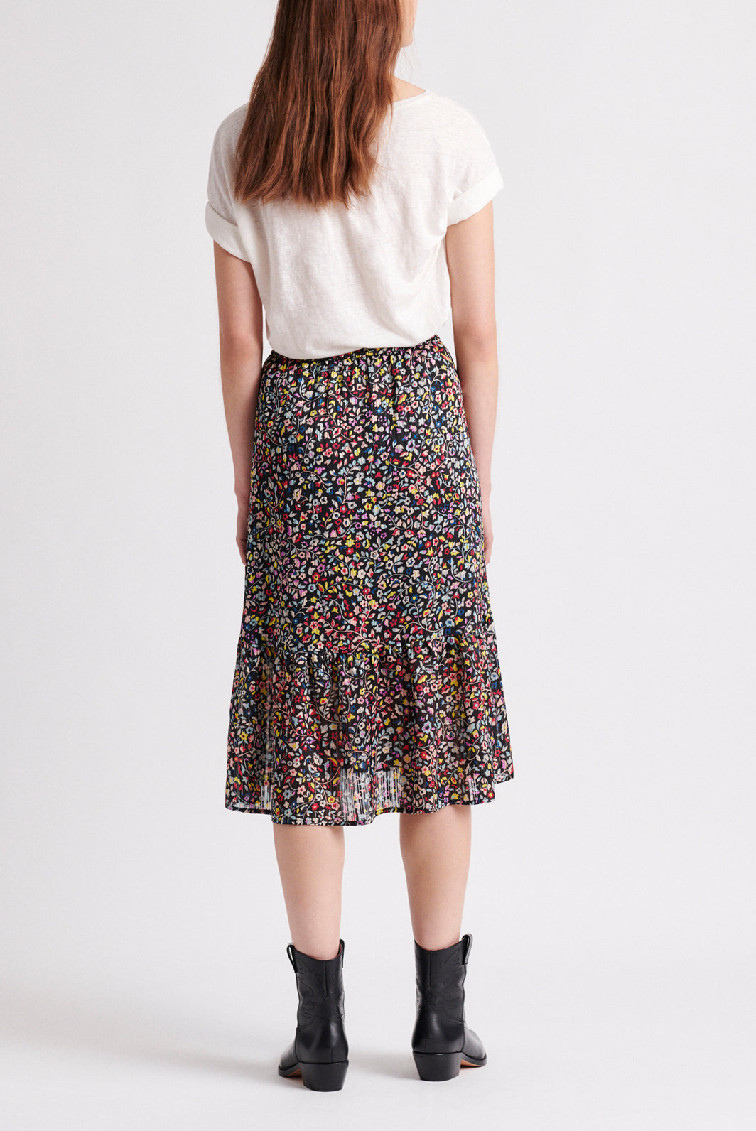 LICCIA - Jupe midi en jacquard imprimé Faume - seconde main